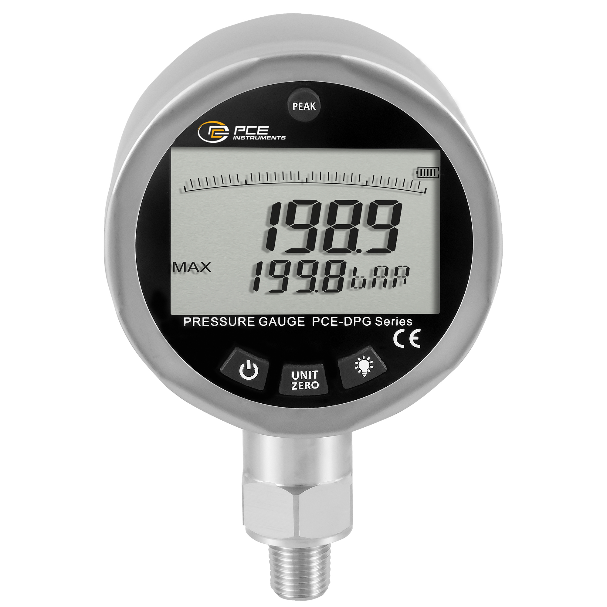 PCE Digital Pressure Meter — High Accuracy, Model# PCE-DPG 200