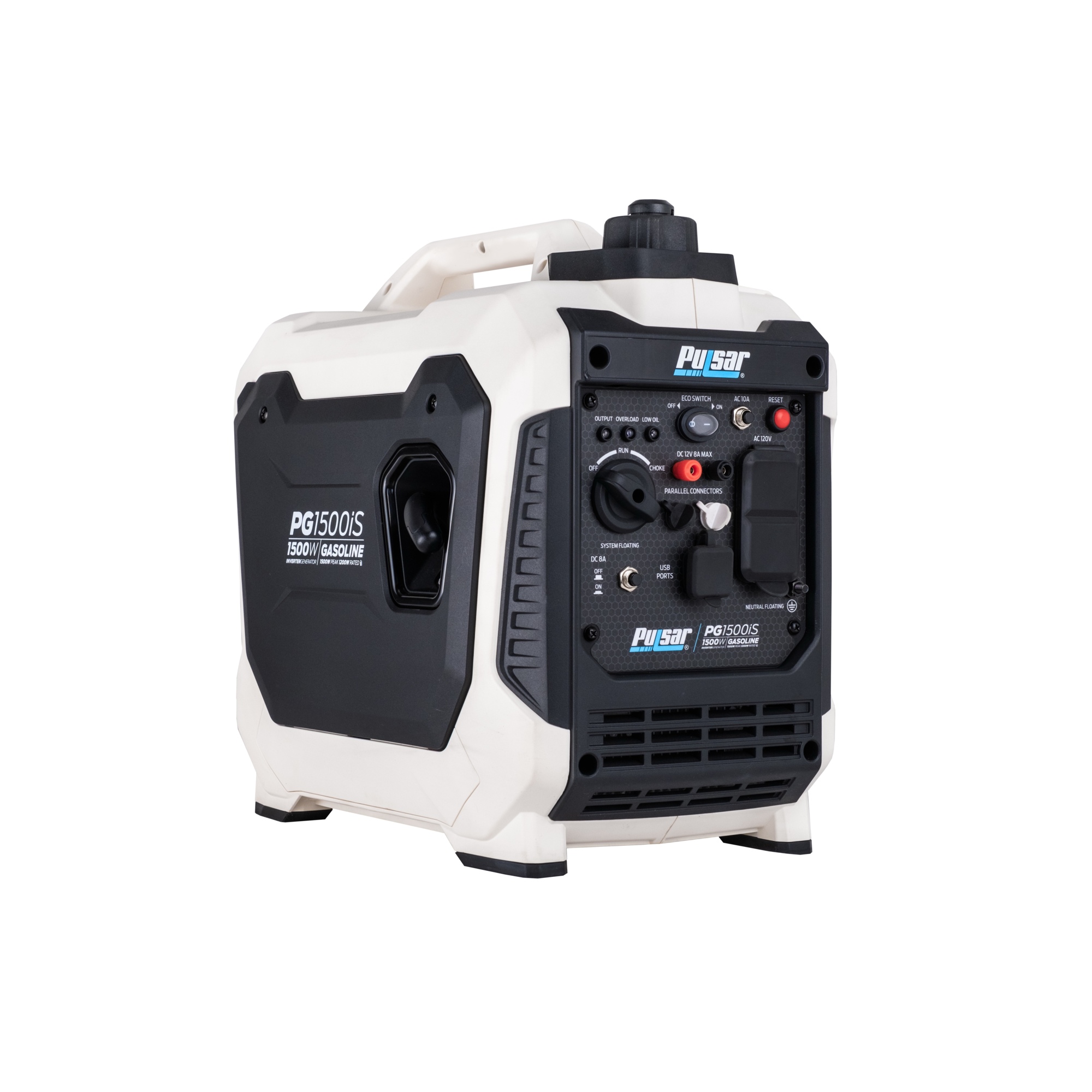 Pulsar Quiet Portable Inverter Generator — 1500W, 56cc, 57dB, Model# PG1500IS