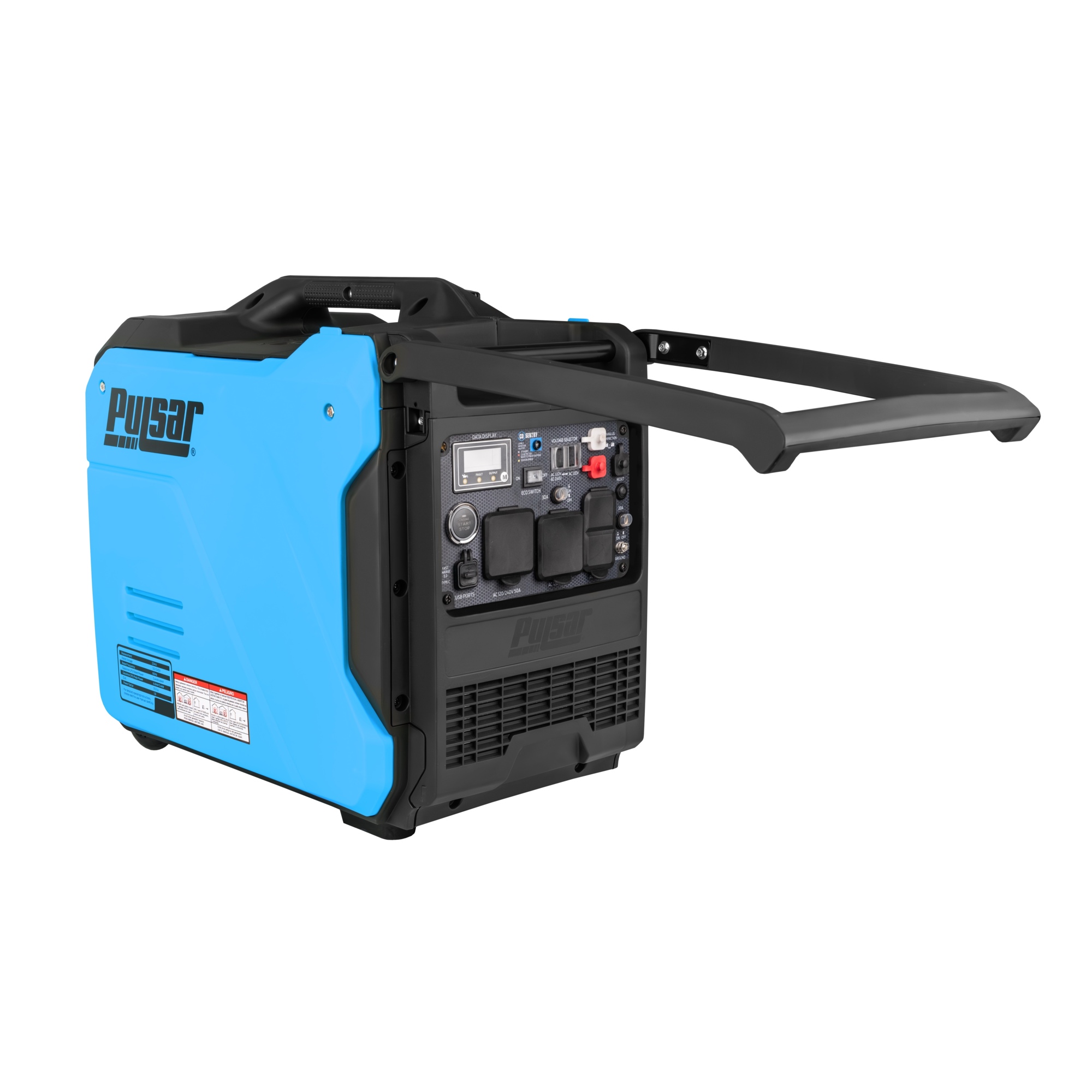 Pulsar Dual Fuel Inverter Generator with Remote Start — 6,000W Peak, 5,400W Running, 224cc, Model# PGX60BiSRCO