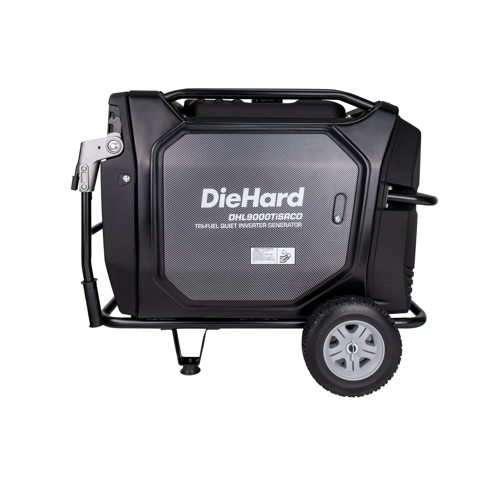 DieHard Tri-Fuel Inverter Generator — 7200W Gas/6500W LPG/5800W NG, 9000W Peak, CO Alert, Model# DHL9000TiSRCO