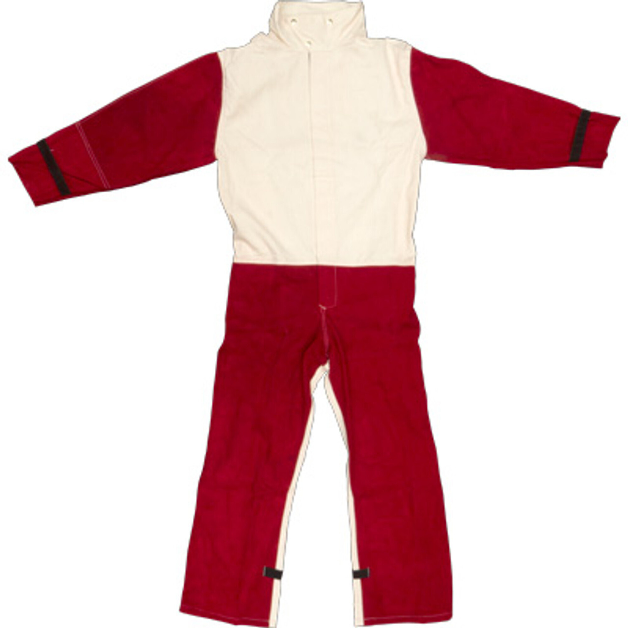 Pirate Brand Leather Blast Suit — Large, Velcro Fly, Breathable Cotton Back, Model# 108-9220