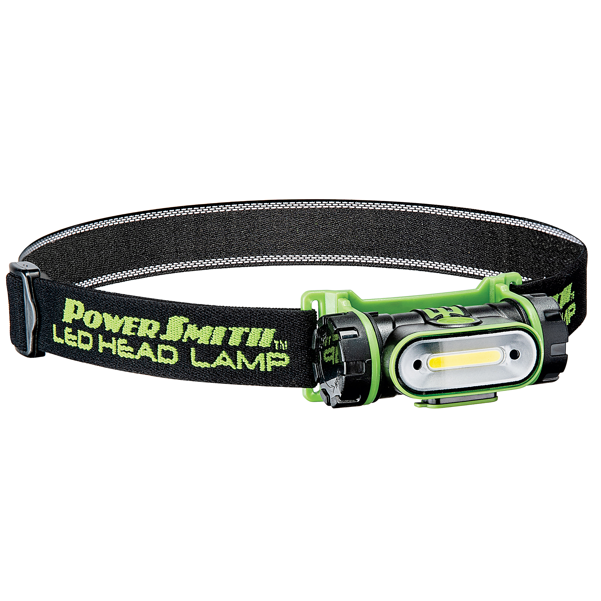 Powersmith Rechargeable LED Flood Head Lamp — 250 Lumens, Tilting Light, USB Cable Included, Model# PHLR25FS