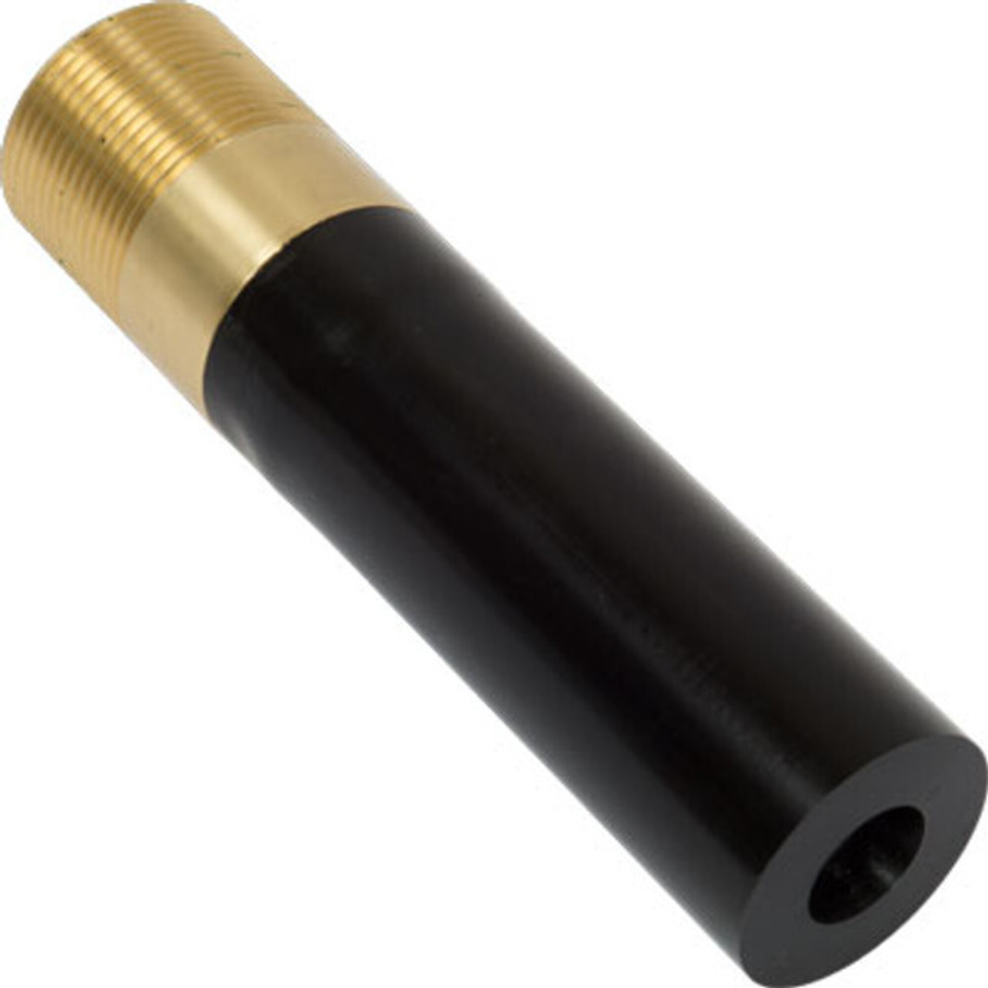 Pirate Brand Blast Nozzle — #8, Tungsten Carbide, Long Venturi, 1/2in. Bore, 1-1/4in. Entry, 1-1/4in. NPSM Brass Thread, Poly Jacket, Model# 1348-558