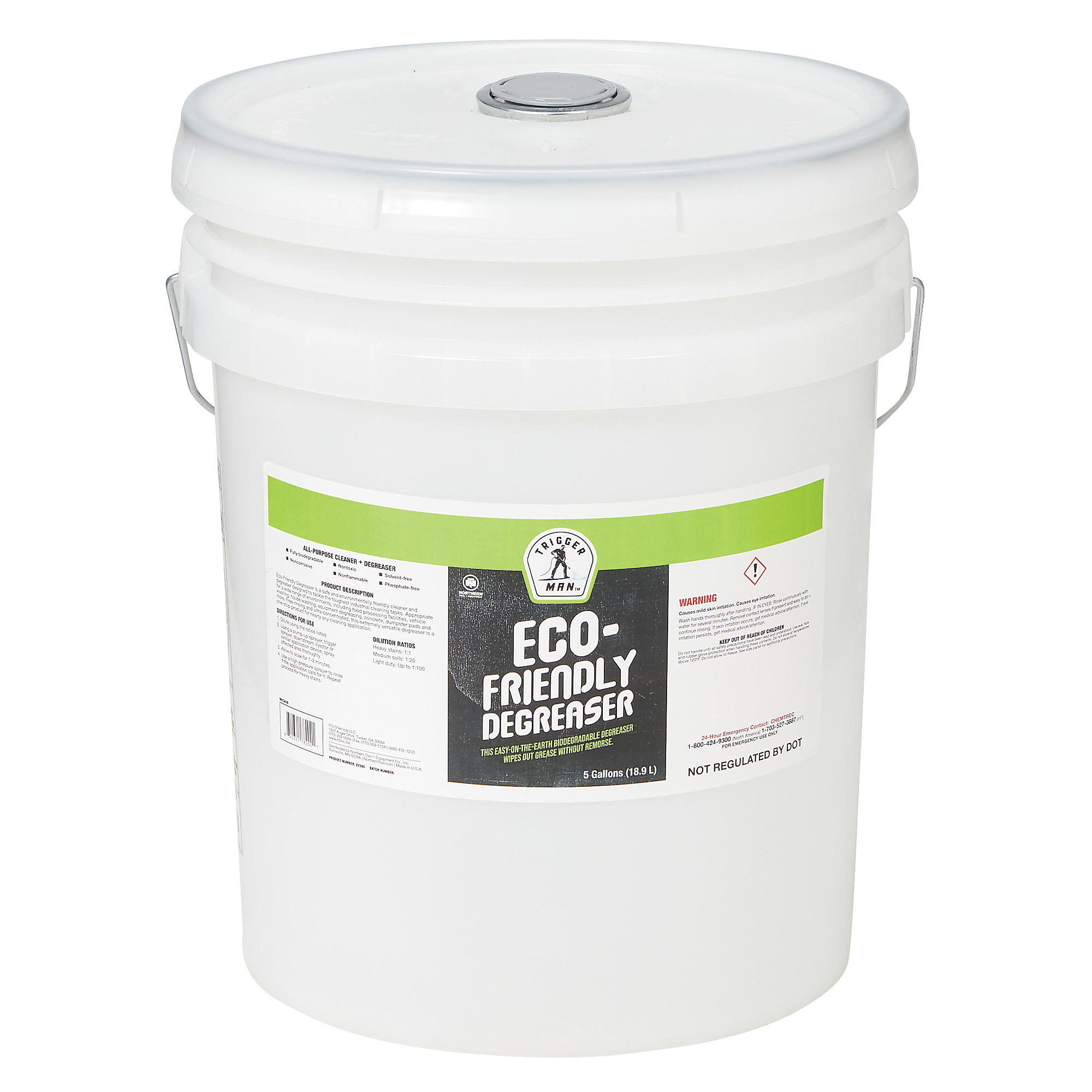 Trigger Man Eco-Friendly Degreaser, Pressure Washer Chemical, 5 Gallons
