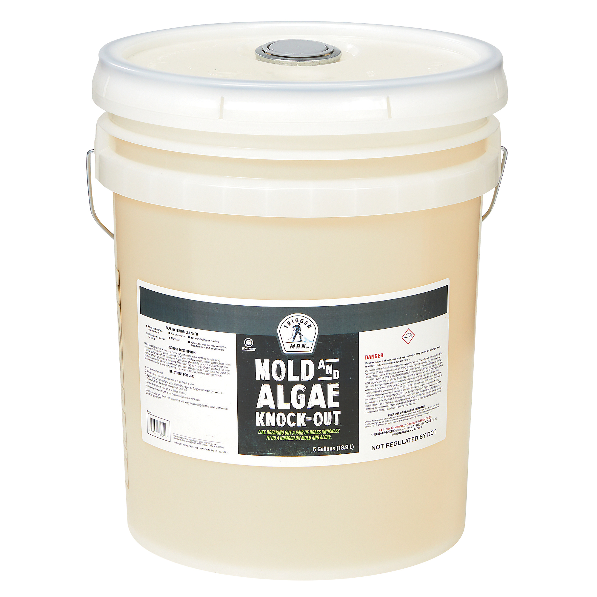 Trigger Man Mold and Algae Knock-Out, Pressure Washer Chemical, 5 Gallons