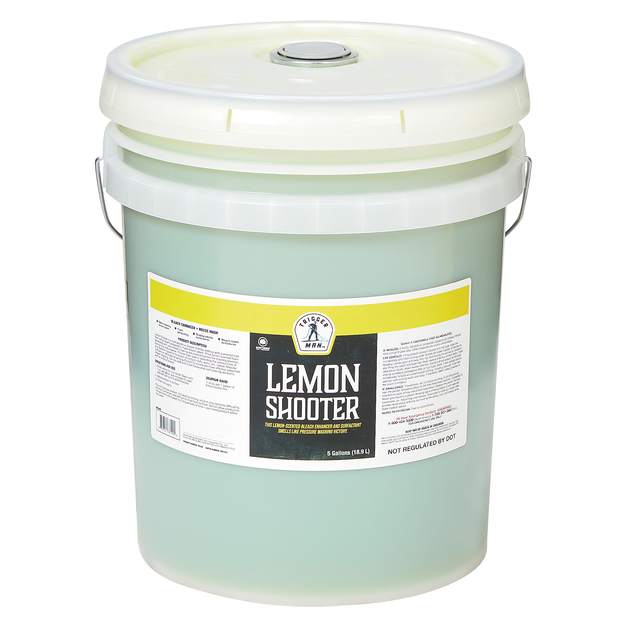 Trigger Man Lemon Shooter, Pressure Washer Chemical, 5 Gallons