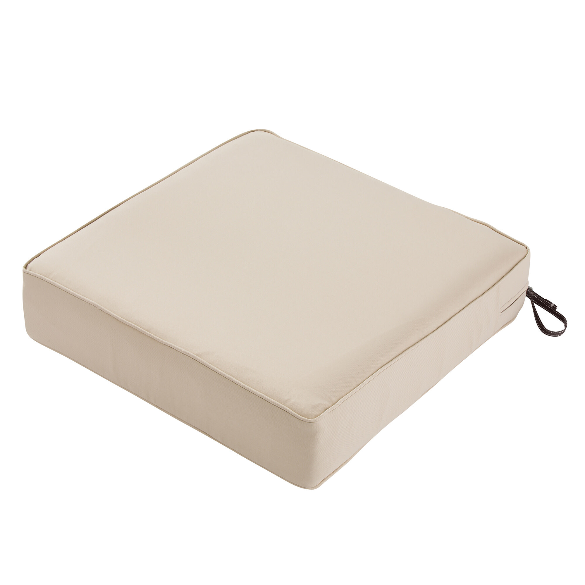 Classic Accessories Montlake Outdoor Seat Cushion — 23in. x 23in. x 5in., Antique Beige, Model# 62-019-BEIGE-EC