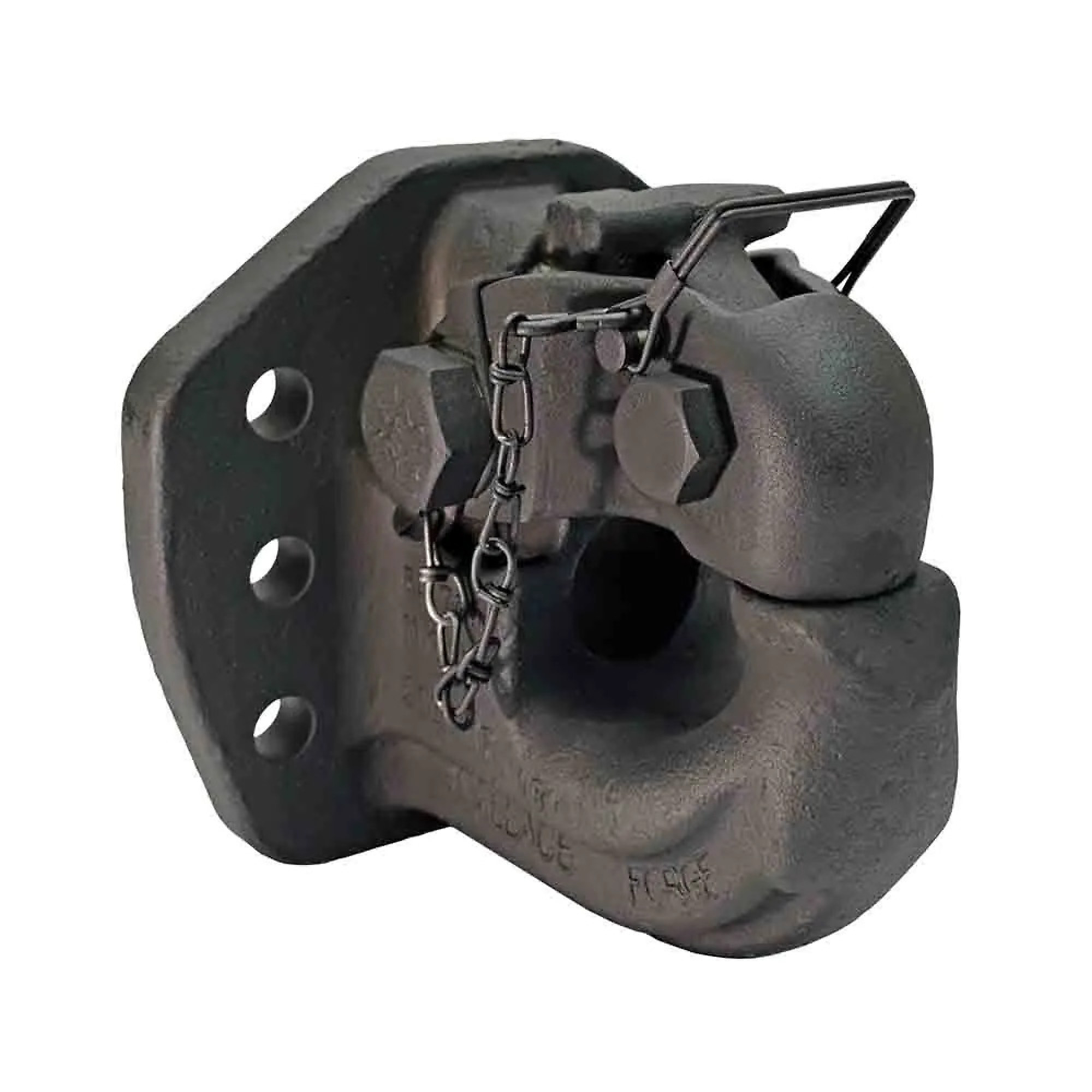 Wallace Forge 50-Ton Pintle Hook — Rigid Mount, 100,000 lb. Capacity, Fits 2-3/8in. to 3in. Eye, Model# 2060117NA