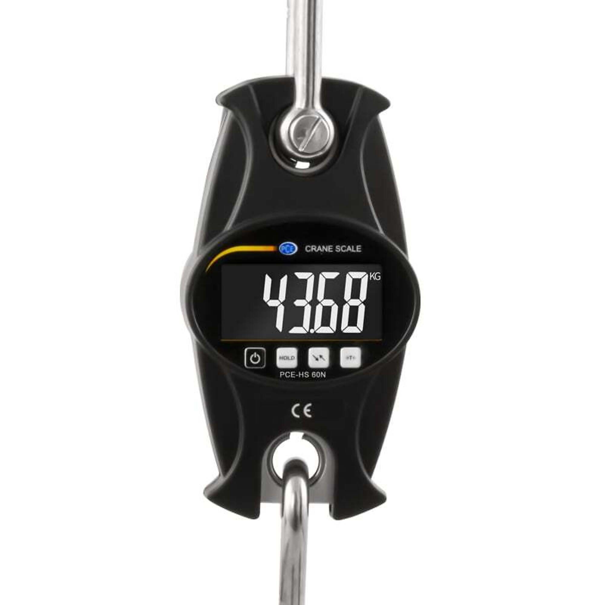 PCE Hanging Scale — 6kg/132 lbs. Capacity, ±1% Accuracy, Model# PCE-HS 60N