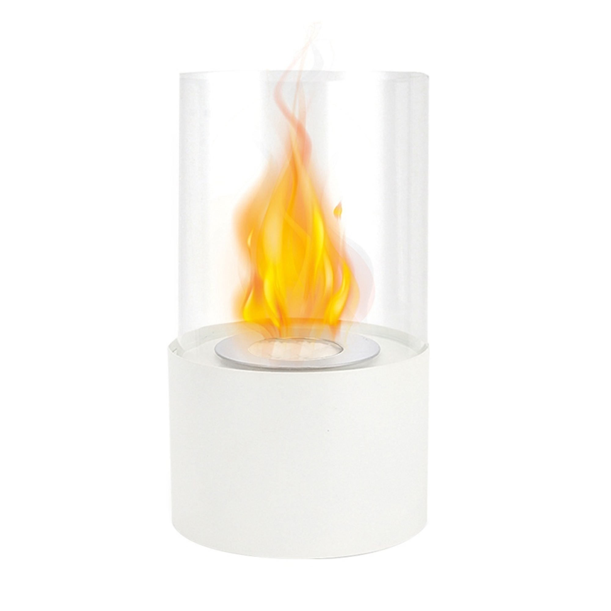 EdenDirect Freestanding Tabletop Ventless Bio Ethanol Fireplace — 6.5in., Glass Screen, Indoor/Outdoor, Model# NTE601SW