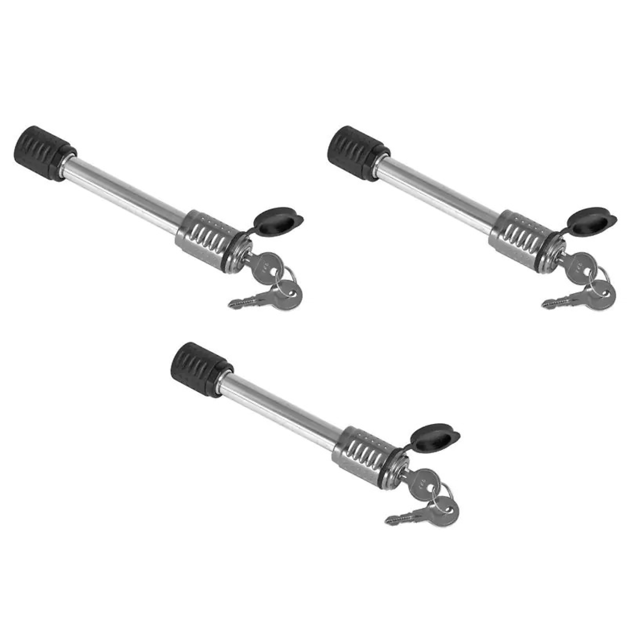 DeadBolt Hitch Pin Lock Set — 5/8in. Diameter, Keyed Alike, Fits 2in. or 2.5in. Receiver, 3-Pack, Model# RH-5XL-KA3