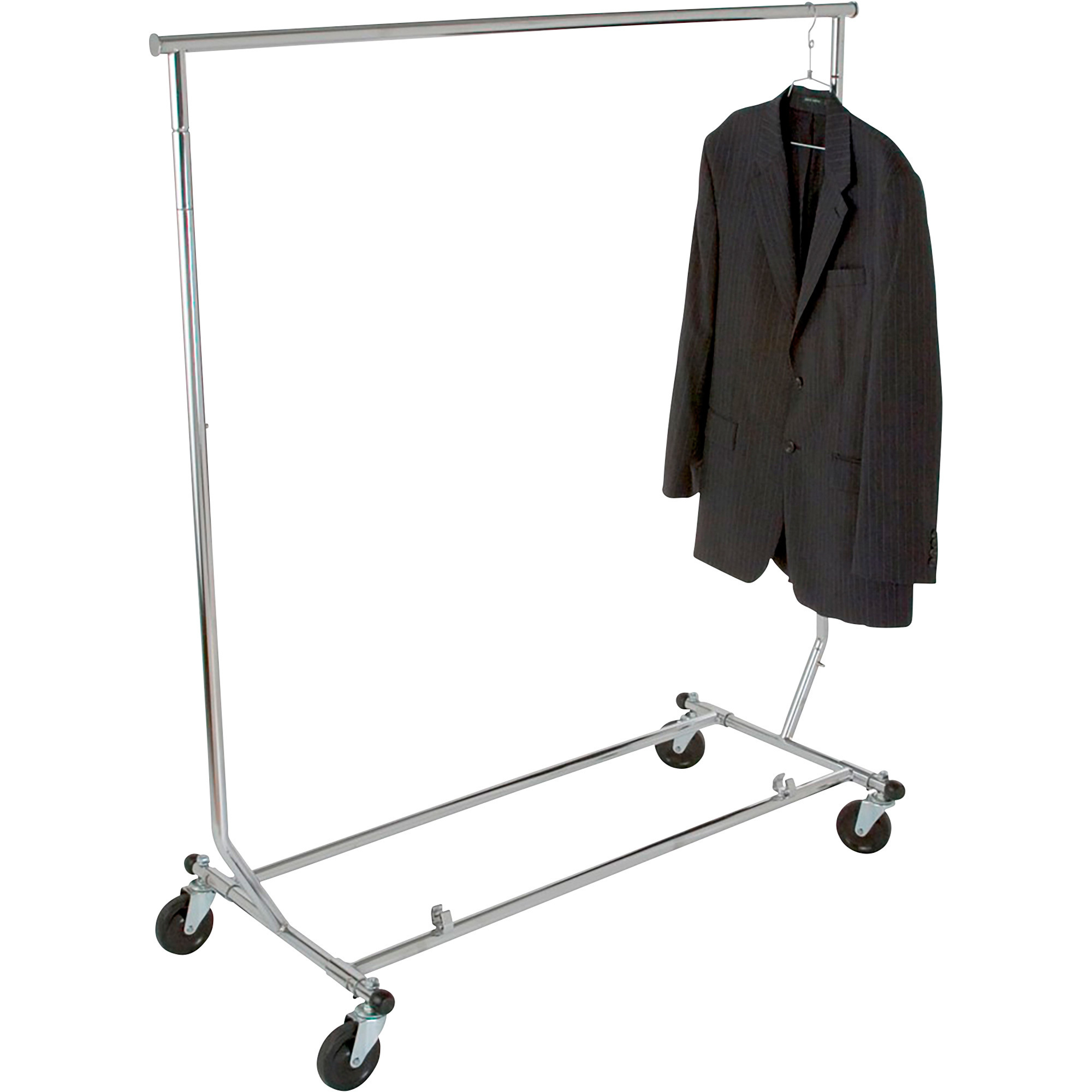 Econoco Original Adjustable, Folding Salesman's Rack, Chrome, 48in.W x ...