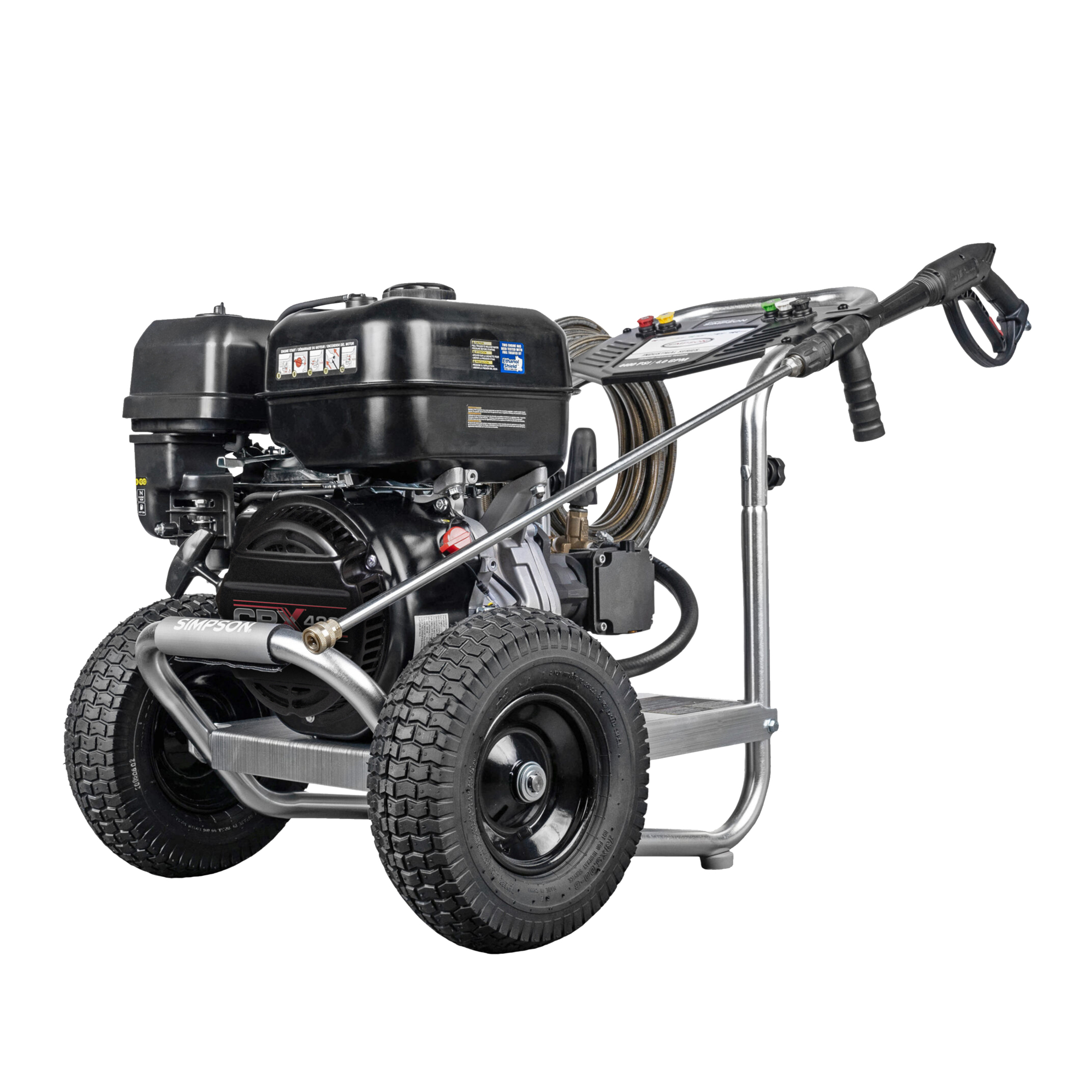 Simpson Industrial Series Cold Water Gas Professional Pressure Washer — 4400 PSI, 4.0 GPM, CRX 420 Engine, AAA Triplex Plunger Pump, Model# IS4440112