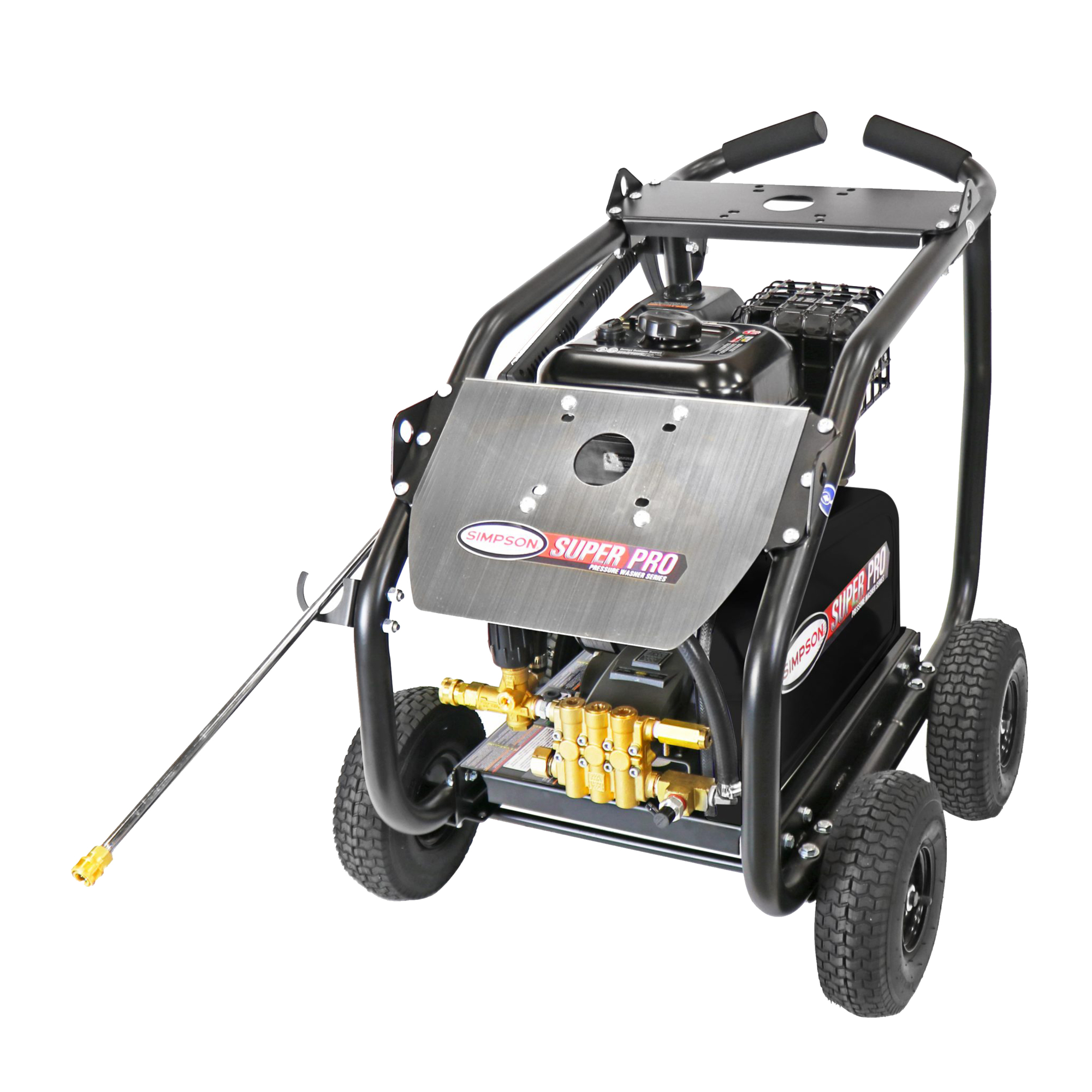 Simpson SuperPro Roll-Cage Cold Water Gas Pressure Washer — 4400 PSI, 4.0 GPM, CRX 420 Engine, AAA Triplex Plunger Pump, Model# SRC4440111