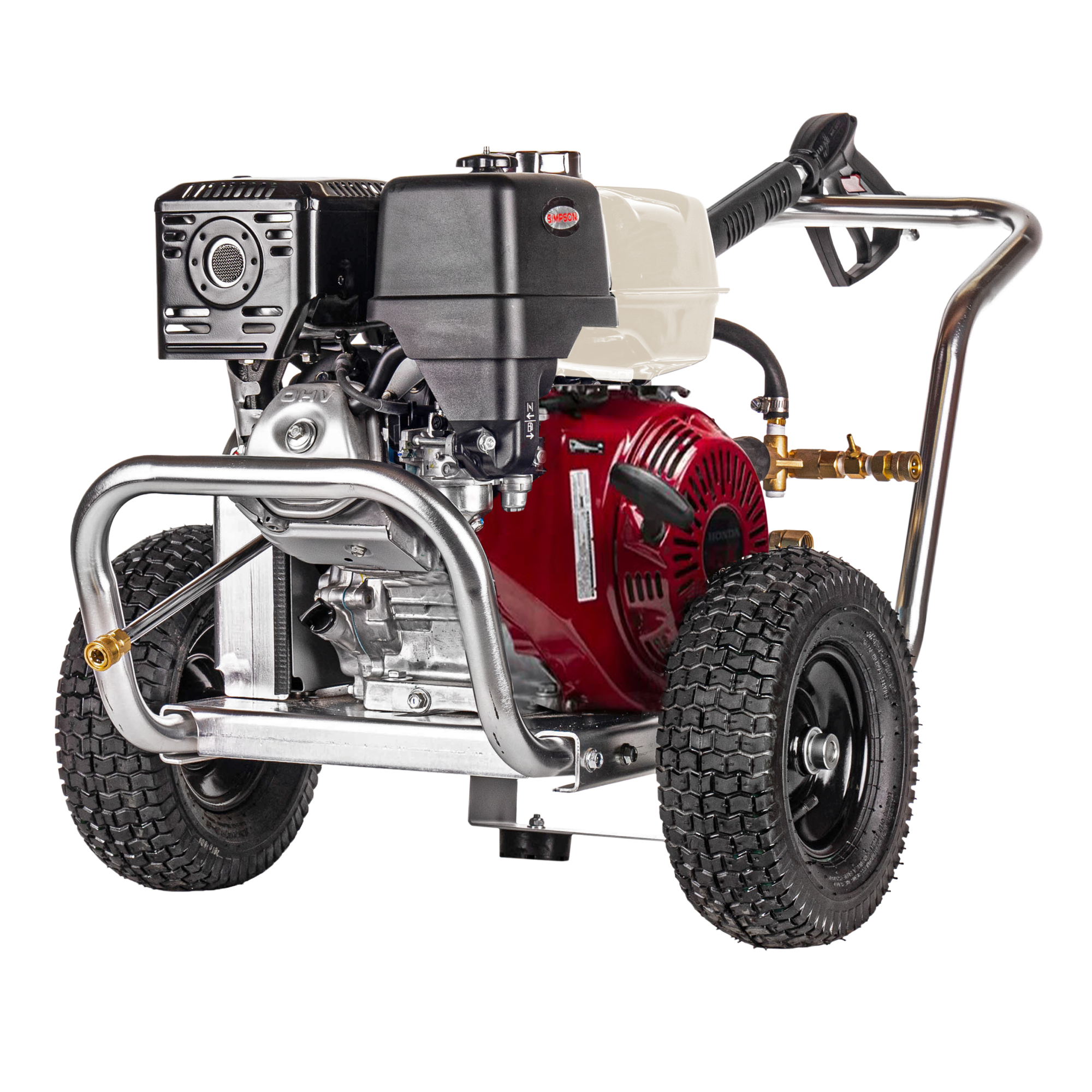 Simpson Aluminum Water Blaster Gas Pressure Washer — 4200 PSI, 4.0 GPM, Honda GX390 Engine, AAA Triplex Plunger Pump, Model# ALWB4240261