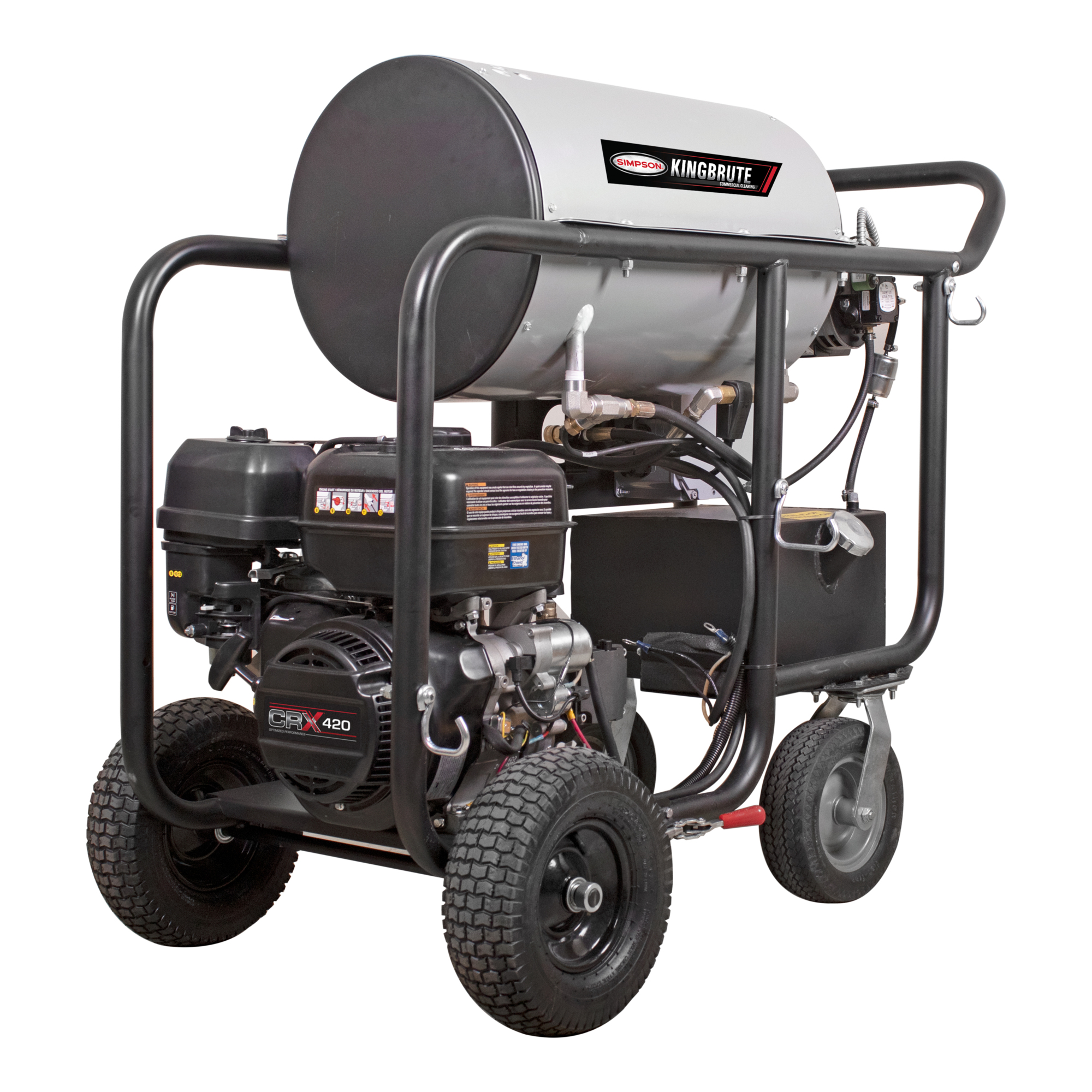 Simpson King Brute Hot Water Gas Pressure Washer — 4000 PSI, 4.0 GPM, CRX 420 Engine, AAA Industrial Triplex Pump, Model# KB4040112E