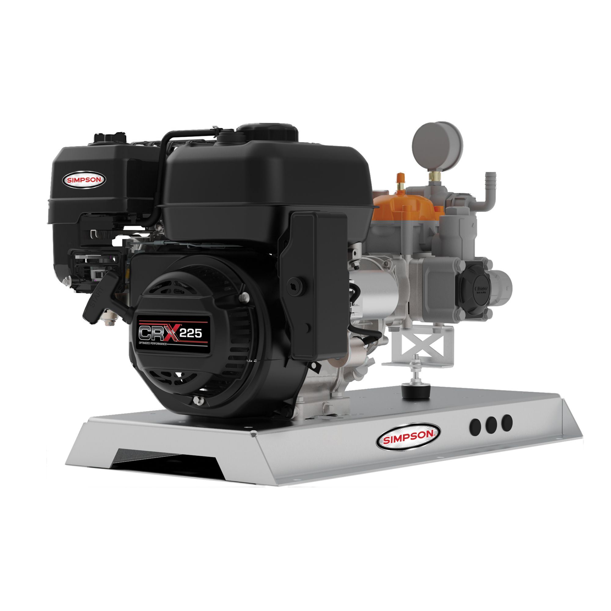 Simpson Soft Wash Cold Water Gas Pump System — 300 PSI, 8.0 GPM, CRX 225 Engine, Comet Gear Drive Pump, Model# SW380133E