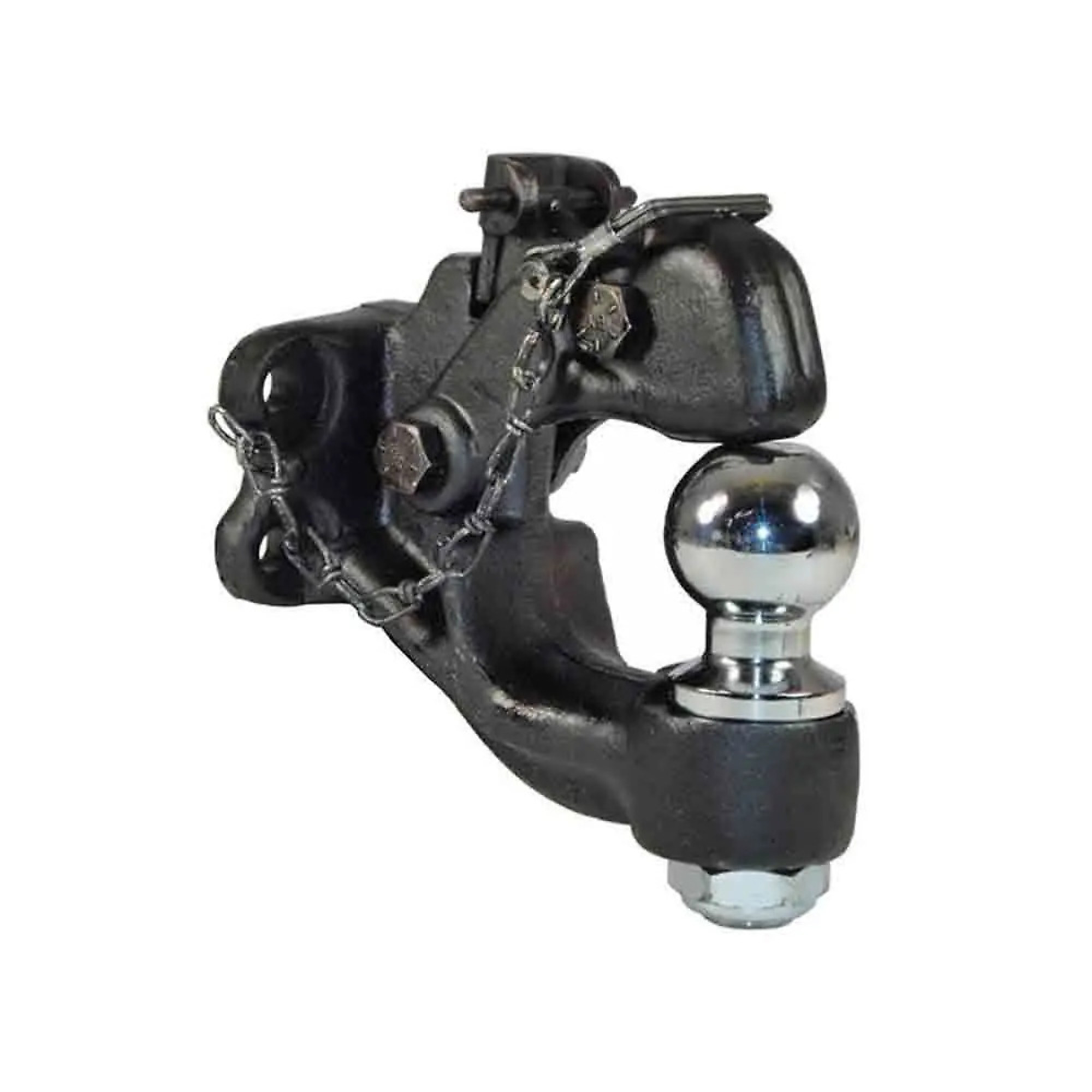 Wallace Forge Combination Pintle Hook with 2-5/16in. Ball — 16,000 lb. Capacity, Chrome, Model# DPH-2516