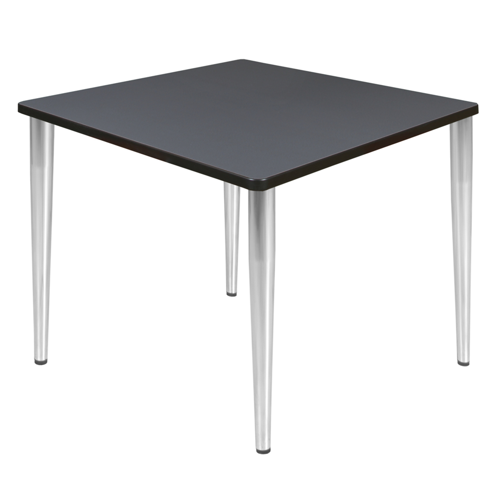 Regency Furniture Kahlo Square Breakroom Table — 42in., Grey Top, Chrome Tapered Legs, Model# TPL4242GYCM