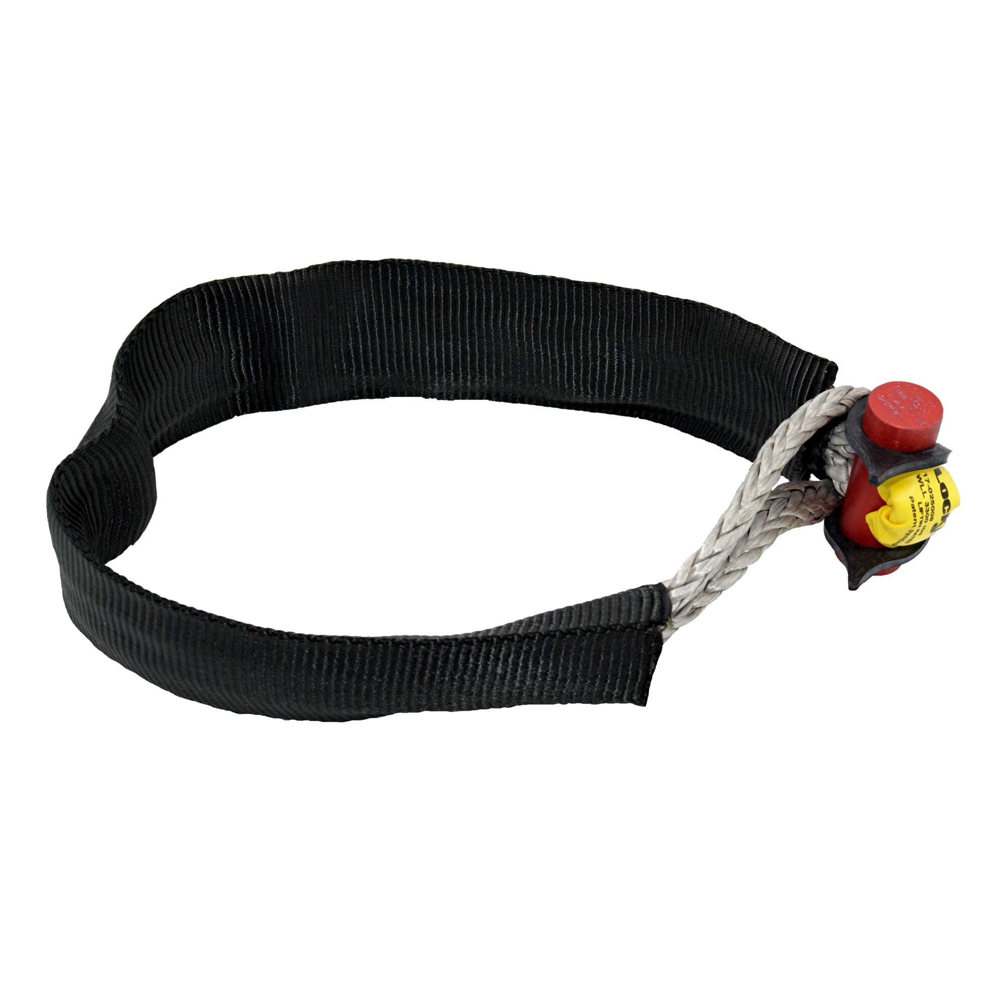 LockJaw, Flexible Synthetic Soft Shackle, Lifting Rated, Working Load Limit 3300 lb, 4.5in Working Diameter, Kevlar Protective Sleeve, Model# 17-025008K