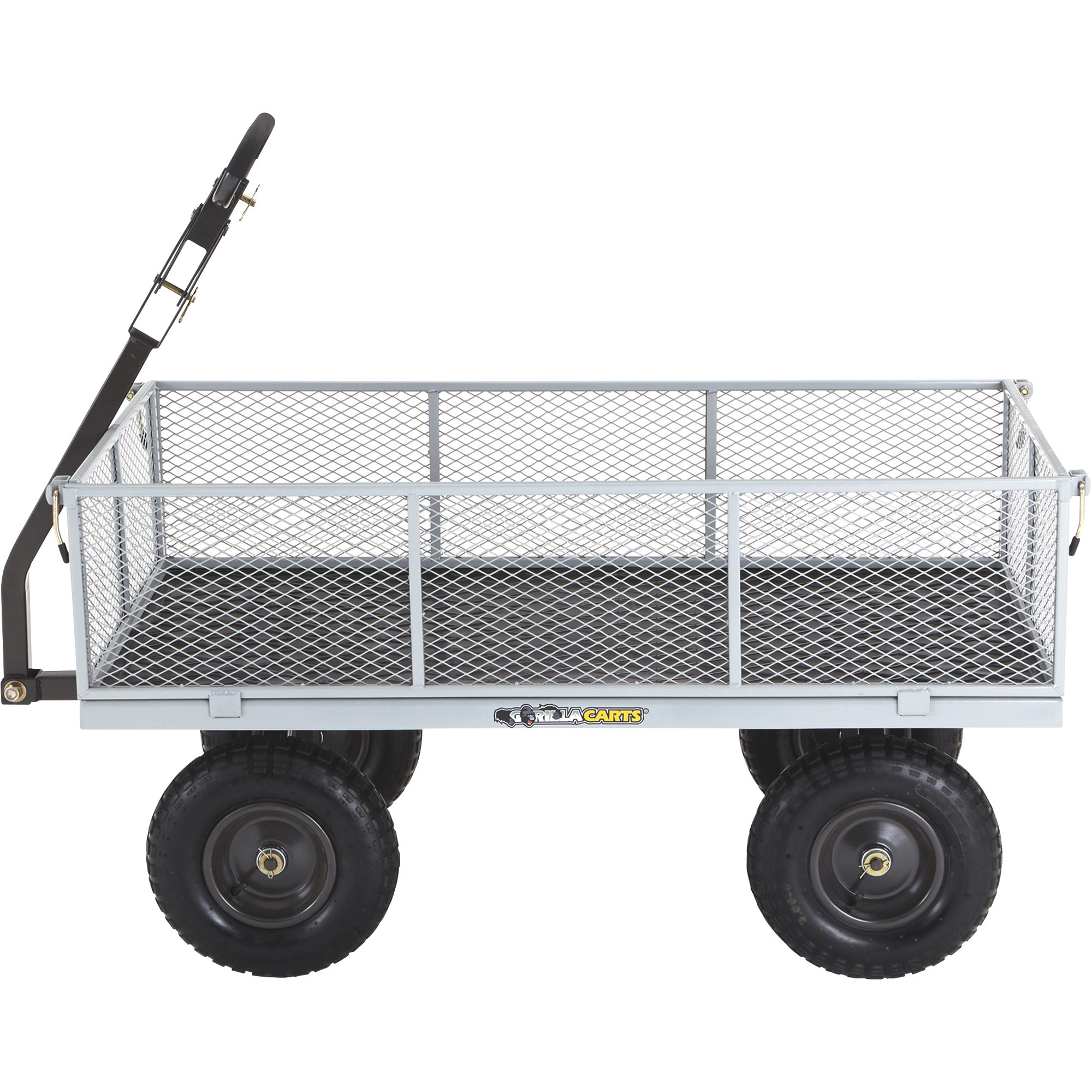 Gorilla Carts HeavyDuty Steel Utility Cart, 1000Lb., 7 Cu. Ft