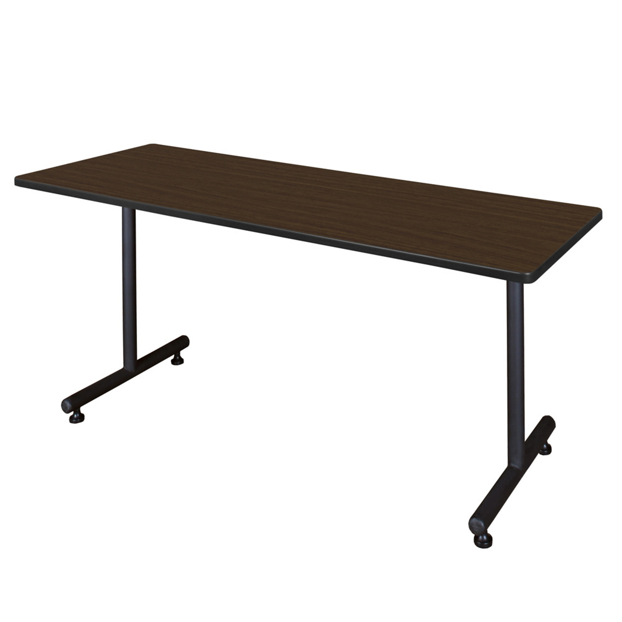 Regency Kobe Training Seminar Table — 60in. x 24in., Steel T-Base, Neo Walnut/Noble Oak, Model# MKTRCT6024NW