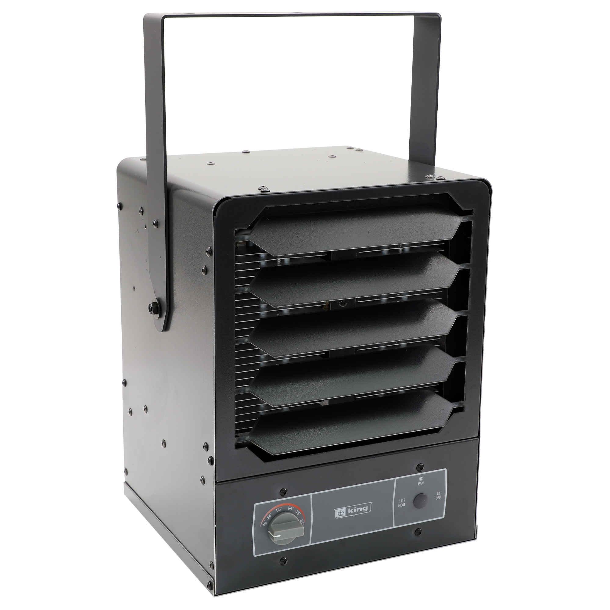 King Electric, KBP Series 2 Unit Heater, Heat Output 17060 Btu/hour, Heating Capability 500 ft², Model# KBP2005-1-S2-MB-T