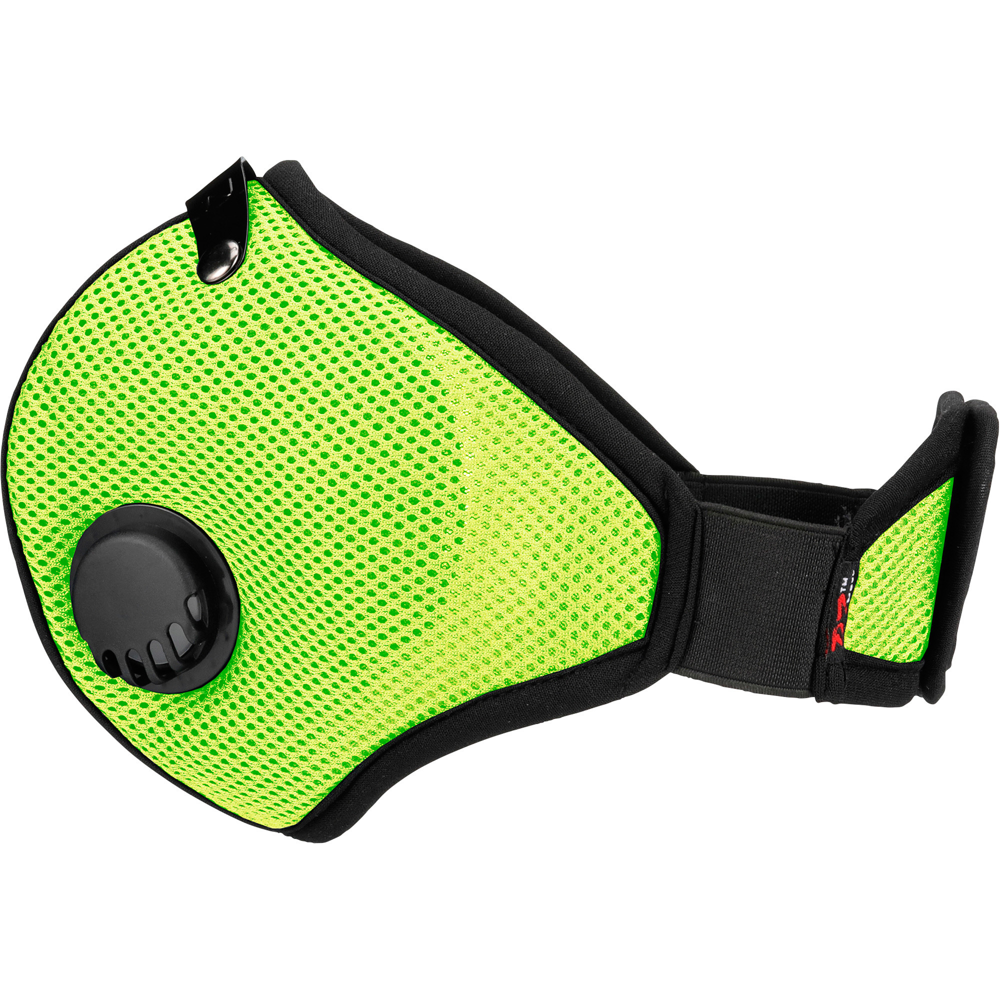 RZ Mask M2 Mask - Large, Lime, Breathable Mesh, Replaceable Carbon Filters, Model# 20023