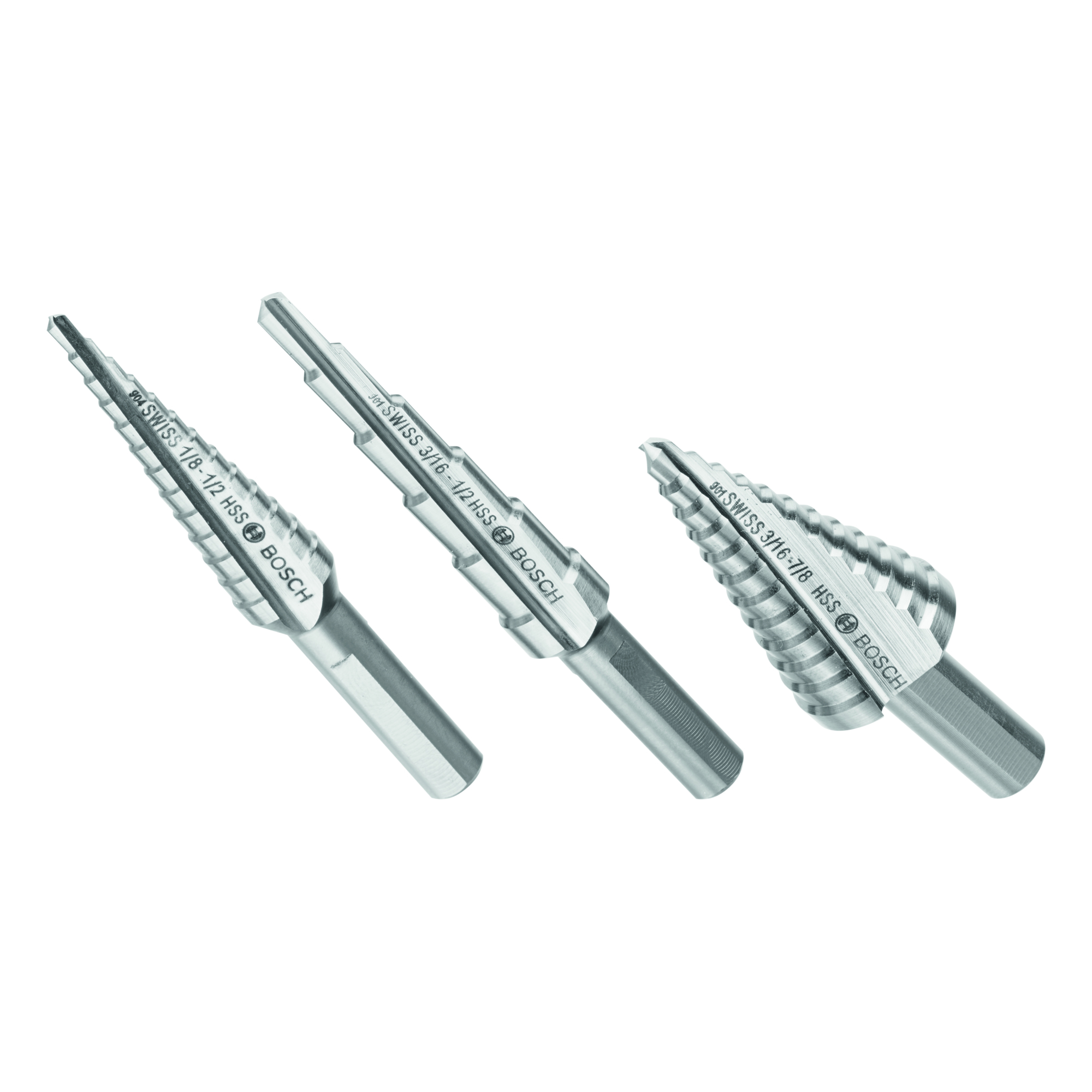 Bosch SDC30 3 pc. High-Speed Steel Turbo Step Drill Bit Set | Northern Tool