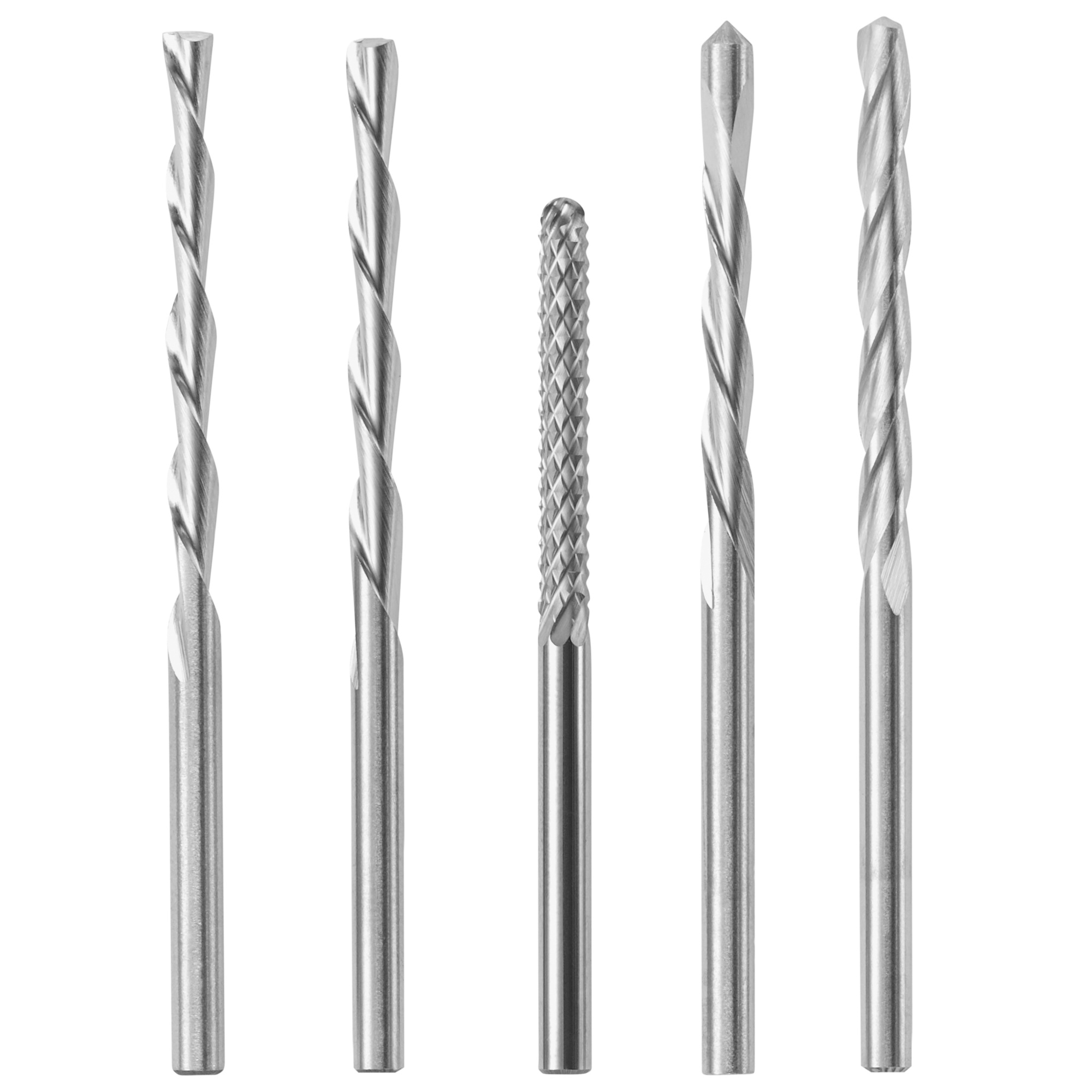 RotoZip Bit Set — 5-Pc., 1/8in. Shank, Cuts Drywall, Wood, Plastics, Wall Tile, Model# RZ-BITSET1