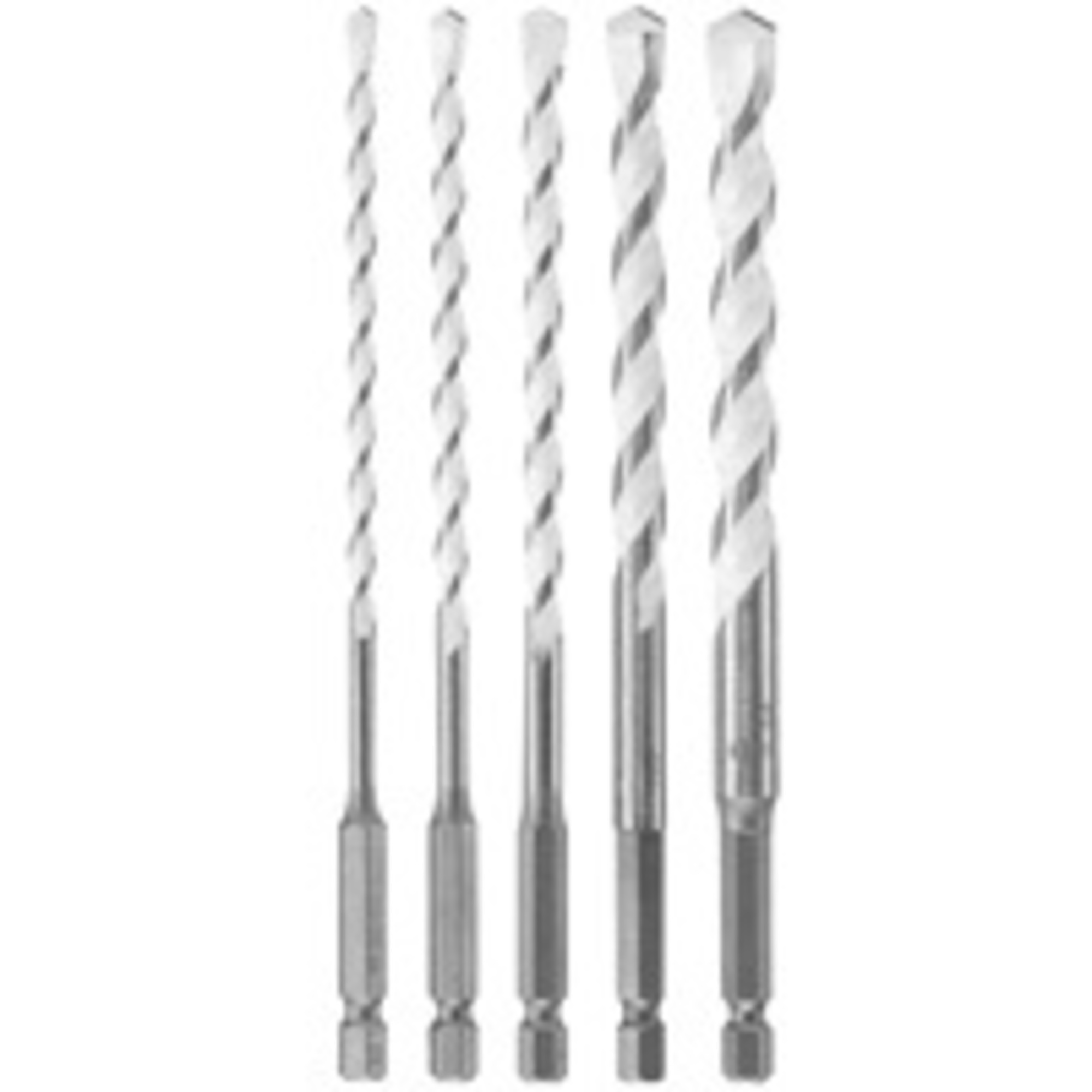 Bosch Daredevil Multipurpose Drill Bit Set — 5 Pcs, Impact-Rated, Tungsten Carbide Tips, Model# MP500T
