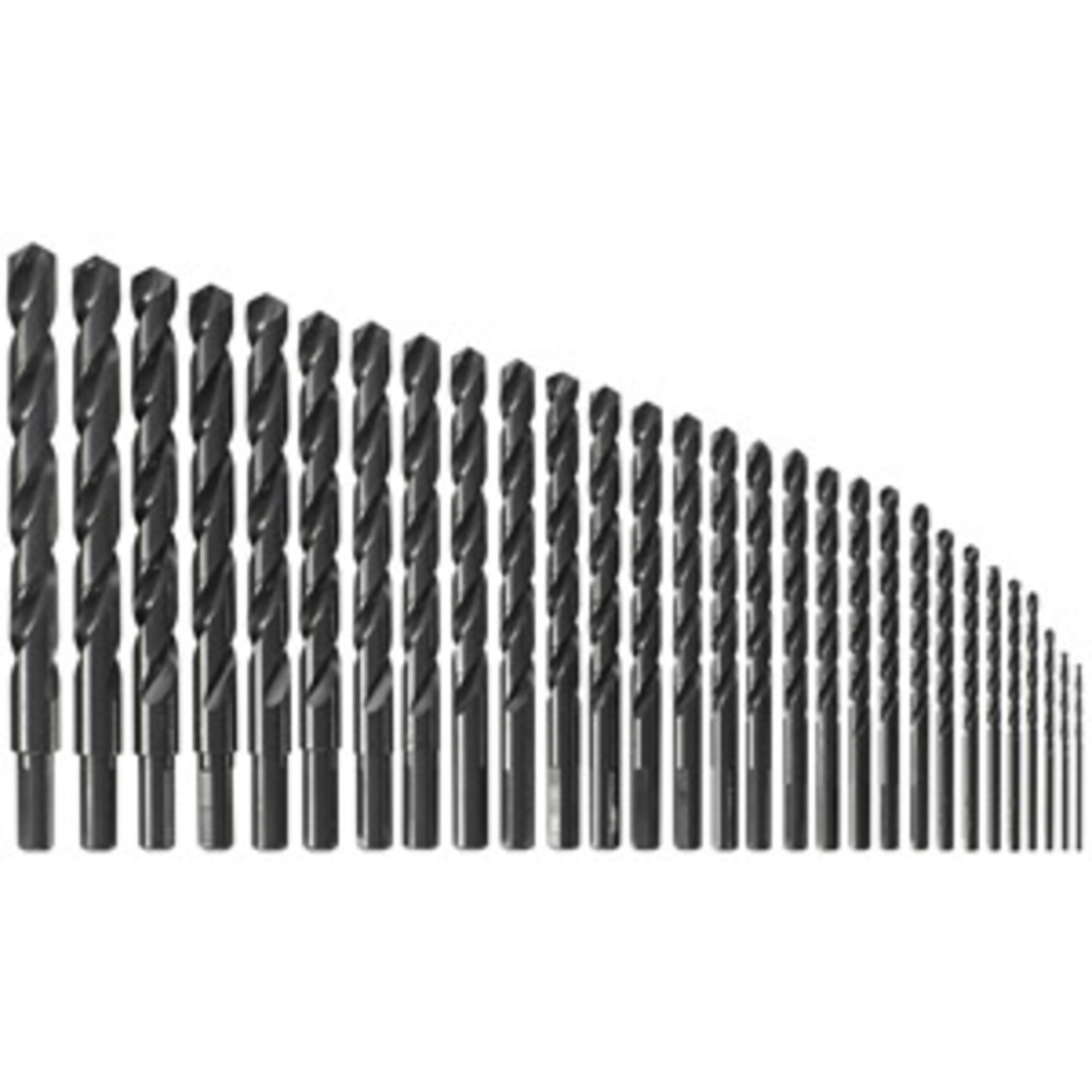 Bosch 29-Piece Black Oxide Metal Drill Bit Set — Split-Point Tip, 3-Flat Shank, Model# BL29