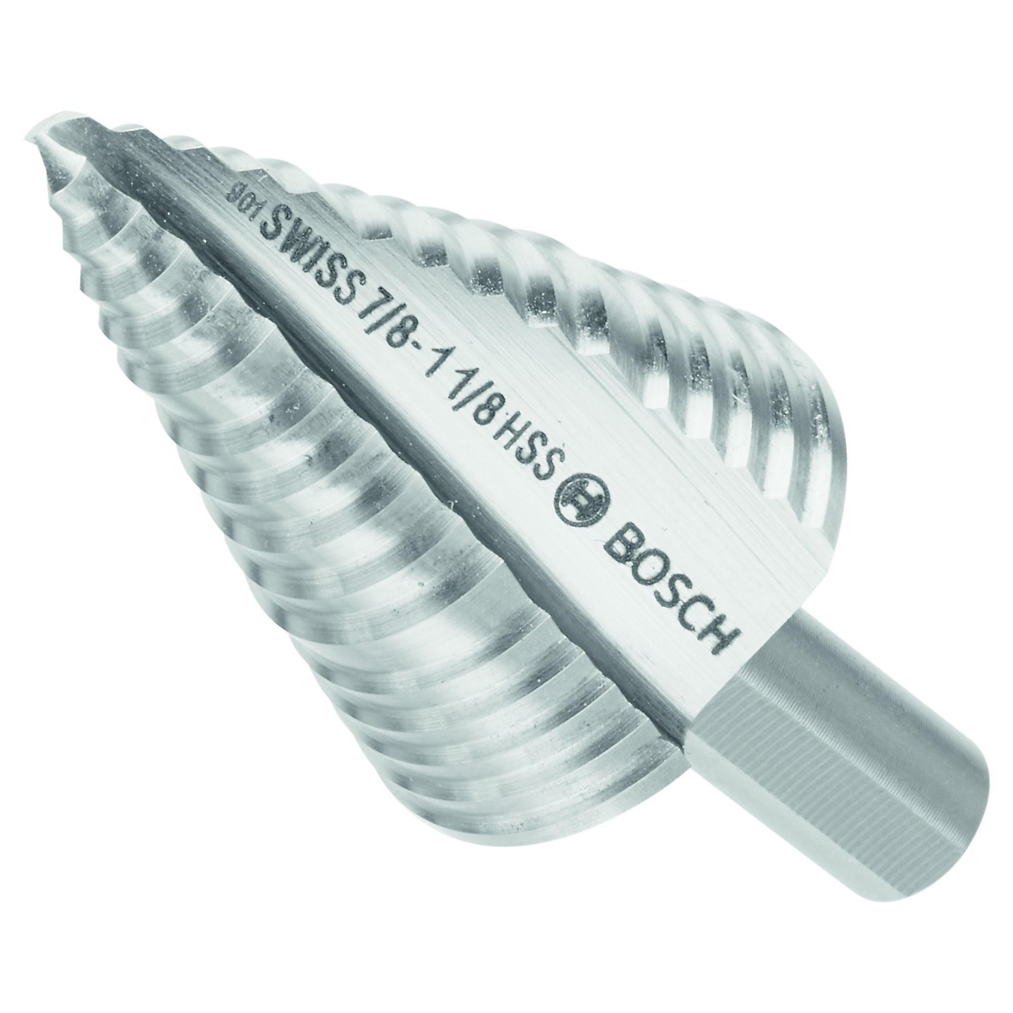 Bosch SDC4 1/4 In. to 7/8 In. High-Speed Steel Turbo Step Drill Bit ...
