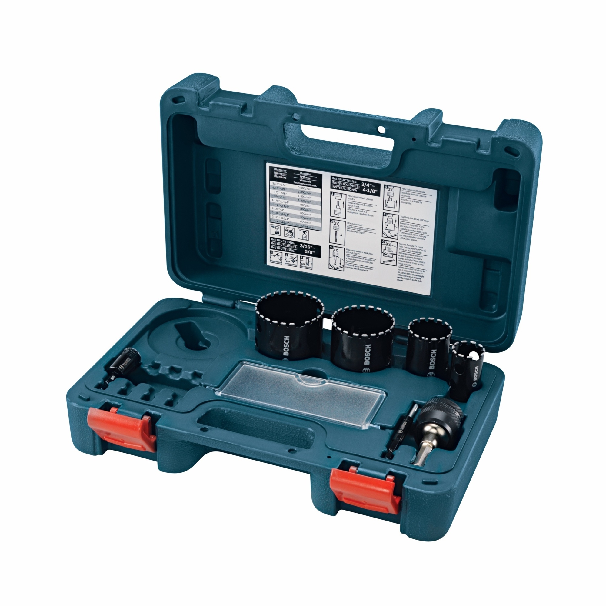 Bosch Diamond Hole Saw Set — 7-Pc., Model# HDG7