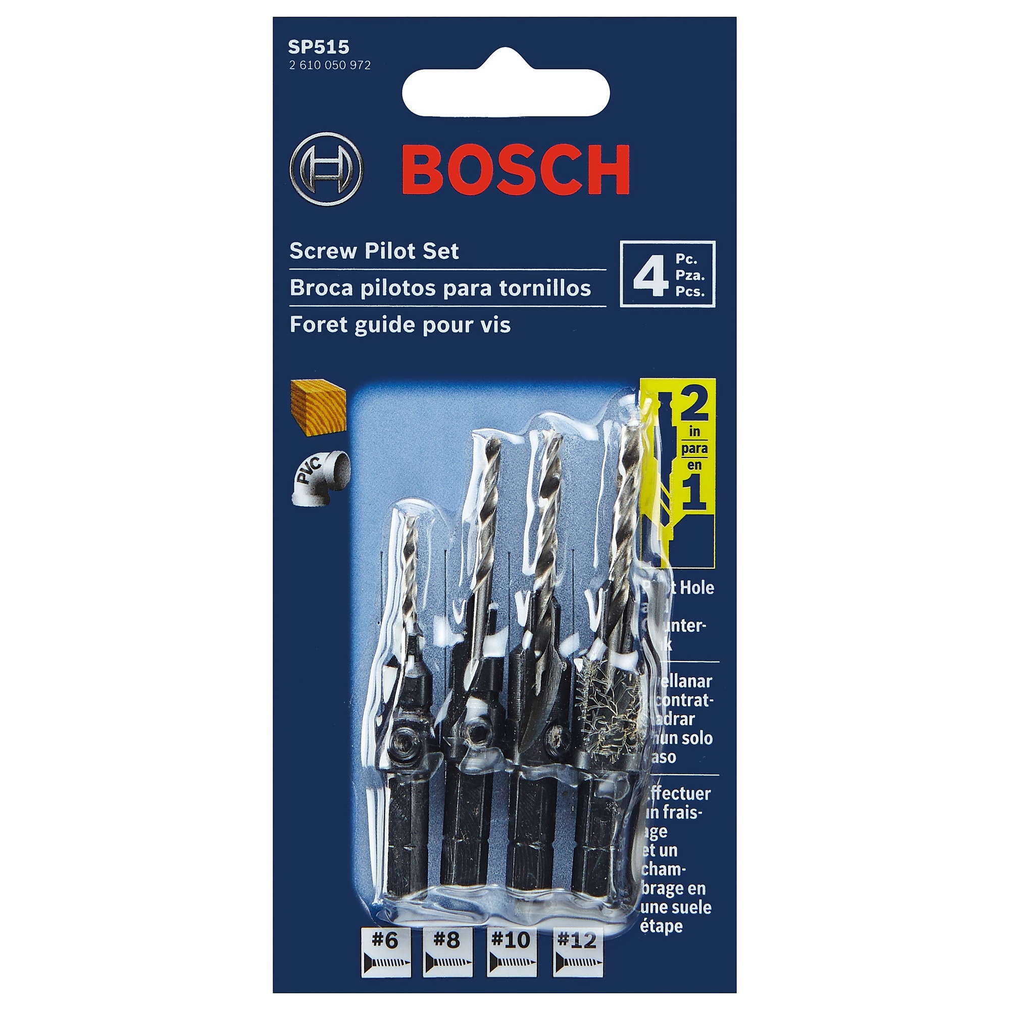 Bosch SP515 5 pc. Hex Shank Screw Pilot Bit Set | Northern Tool