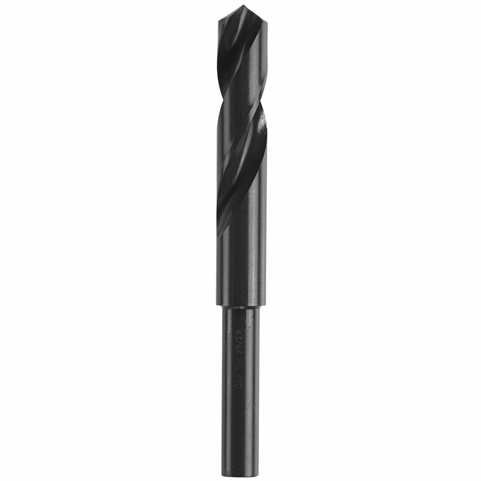 Bosch Fractional Reduced Shank Black Oxide Drill Bit — 45/64in. x 6in., Split Point, Model# BL2172