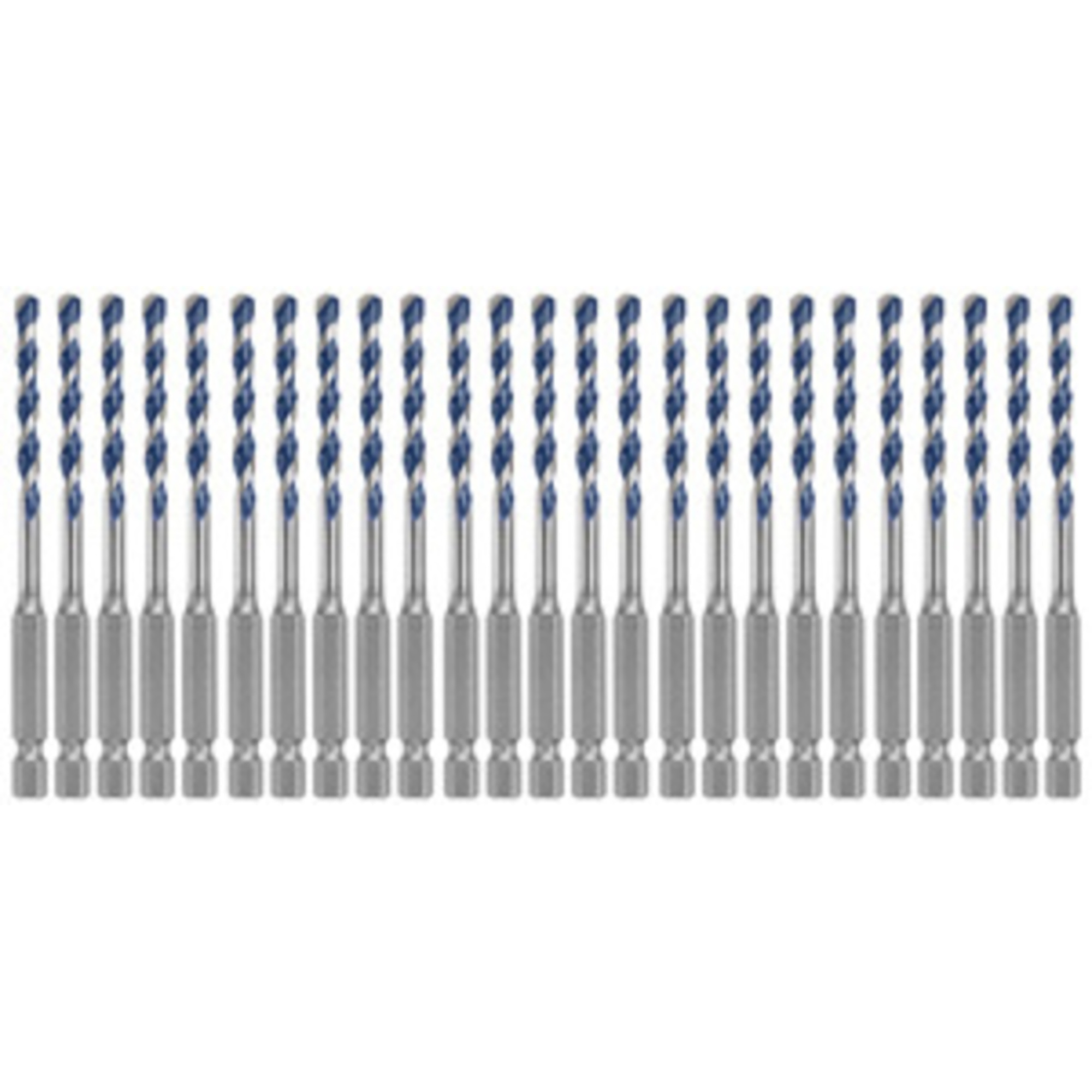 Bosch BlueGranite Turbo Carbide Hammer Drill Bits — 25-Pc., 3/16in. x 4in., Model# HCBG03B25T