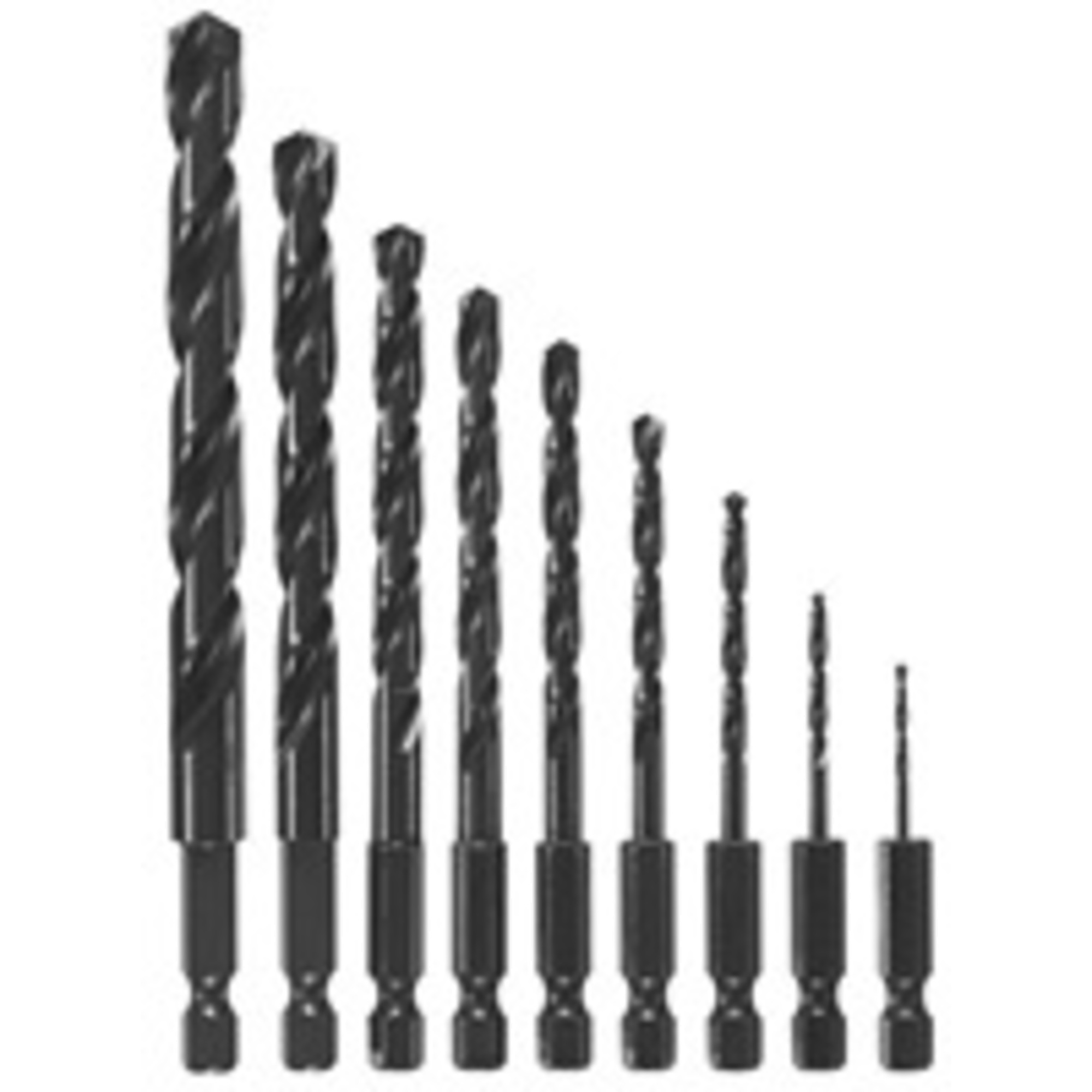 Bosch Impact Tough Black Oxide Drill Bit Set — 9-Piece, Model# BL9IM