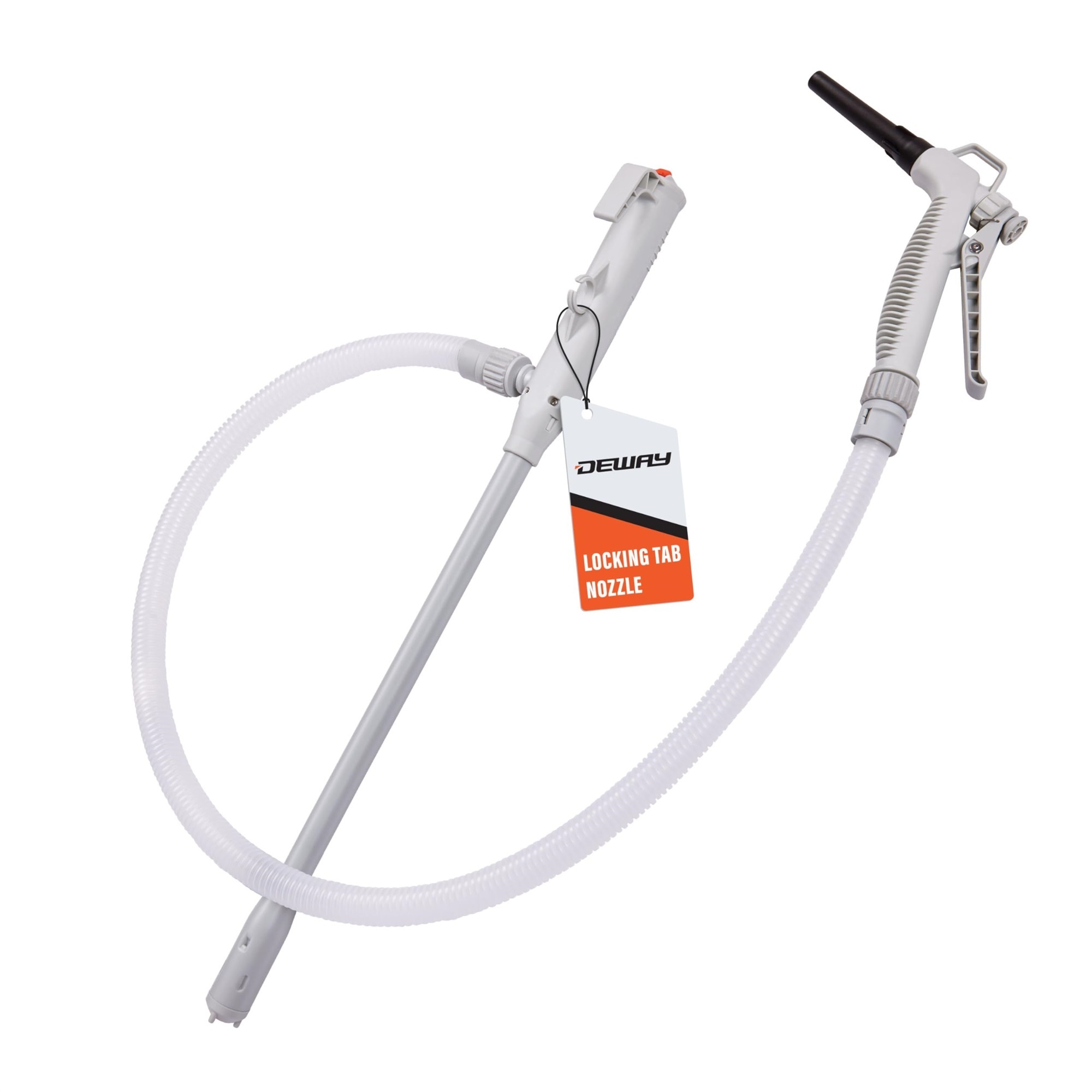 Deway Battery Fuel Transfer Pump with Trigger Nozzle — 3.2 GPM, 51in. Hose, Portable, Model# WAYZSPAAHN