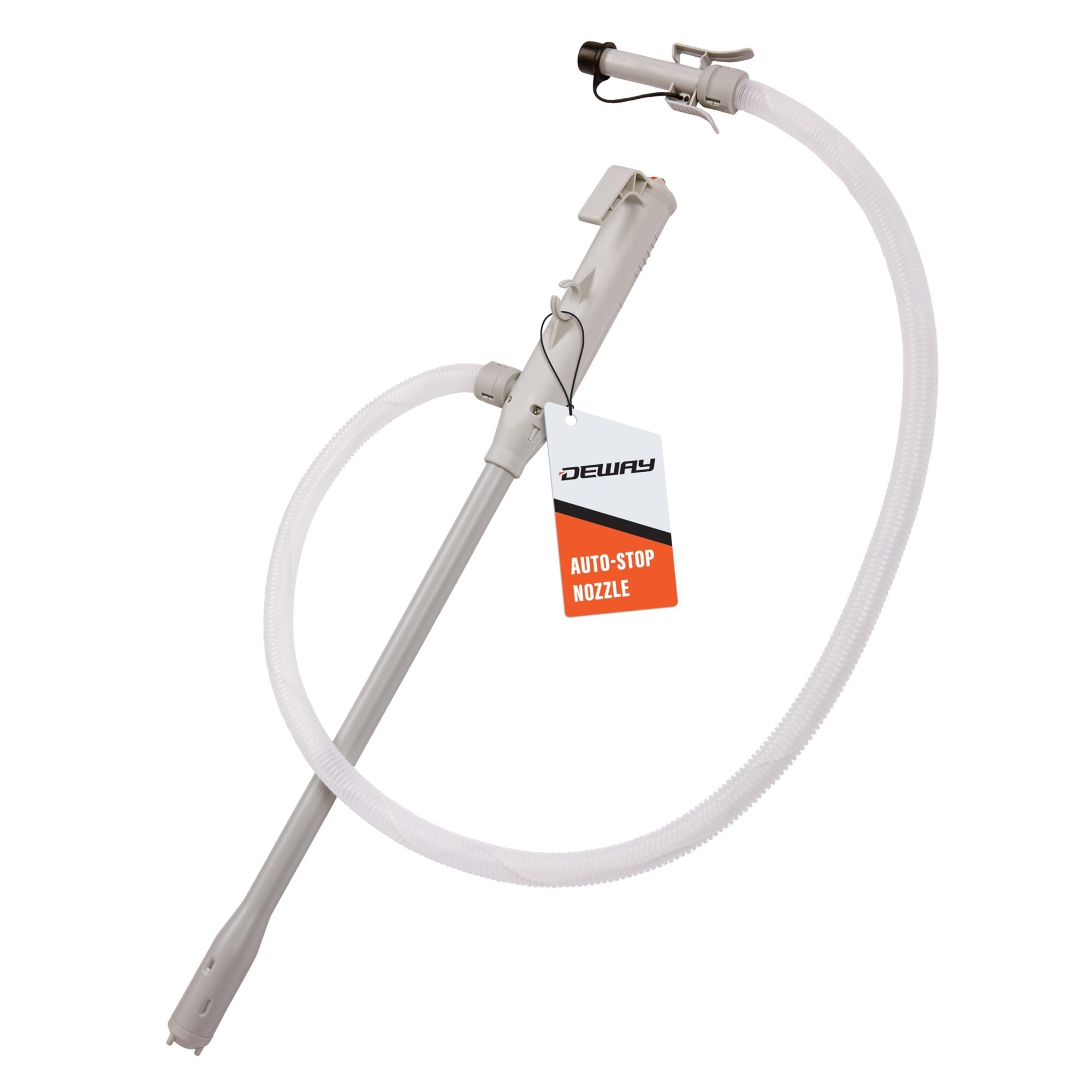 Deway Battery Fuel Transfer Pump — 3.2 GPM, 51in. Hose, Auto-Stop, Stick Design for Gas and Diesel, Model# WAYZSPAAAS