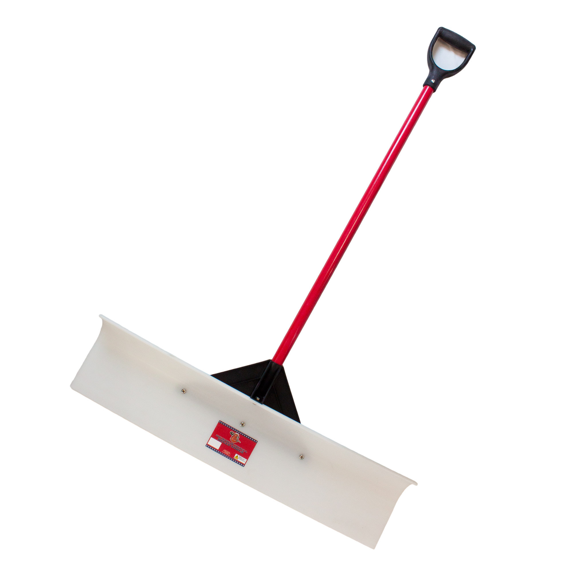 Bully Tools Ultra High Molecular Weight Snow Pusher — 36in., Fiberglass Handle, D-Grip, Model# 50536