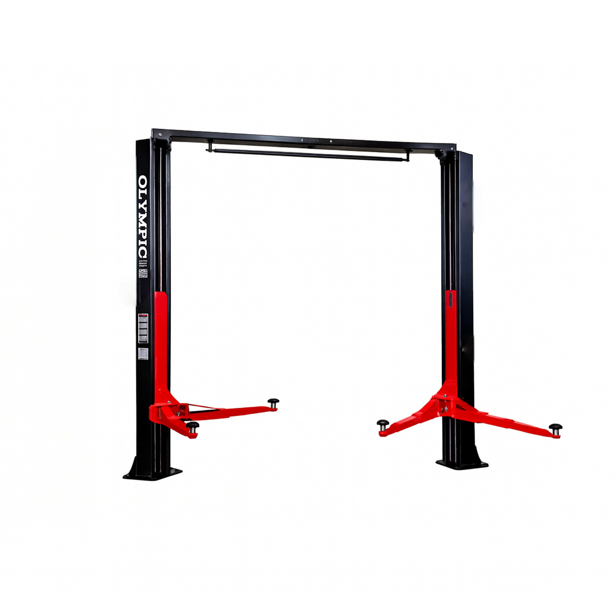 Model: Olympic 2PDDA-10 / 10,000 lb. Asymmetric-Symmetric Post Design / Direct Drive / Single Point Lock / Long Reach Extension Arms / 3-Stage Foot / 153? H × 145? W / 10-Year Warranty / SHIPS FREE!