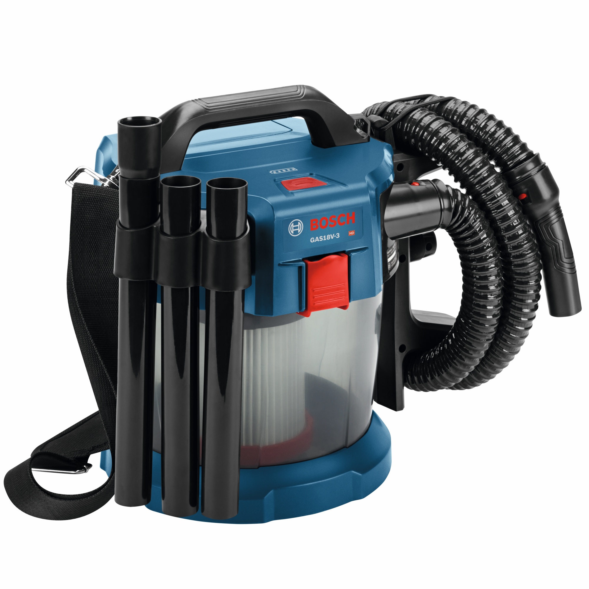 Bosch 18V Cordless Wet/Dry Vacuum Cleaner — 2.6-Gallon, HEPA Filter, 51 CFM, Model# GAS18V-3N