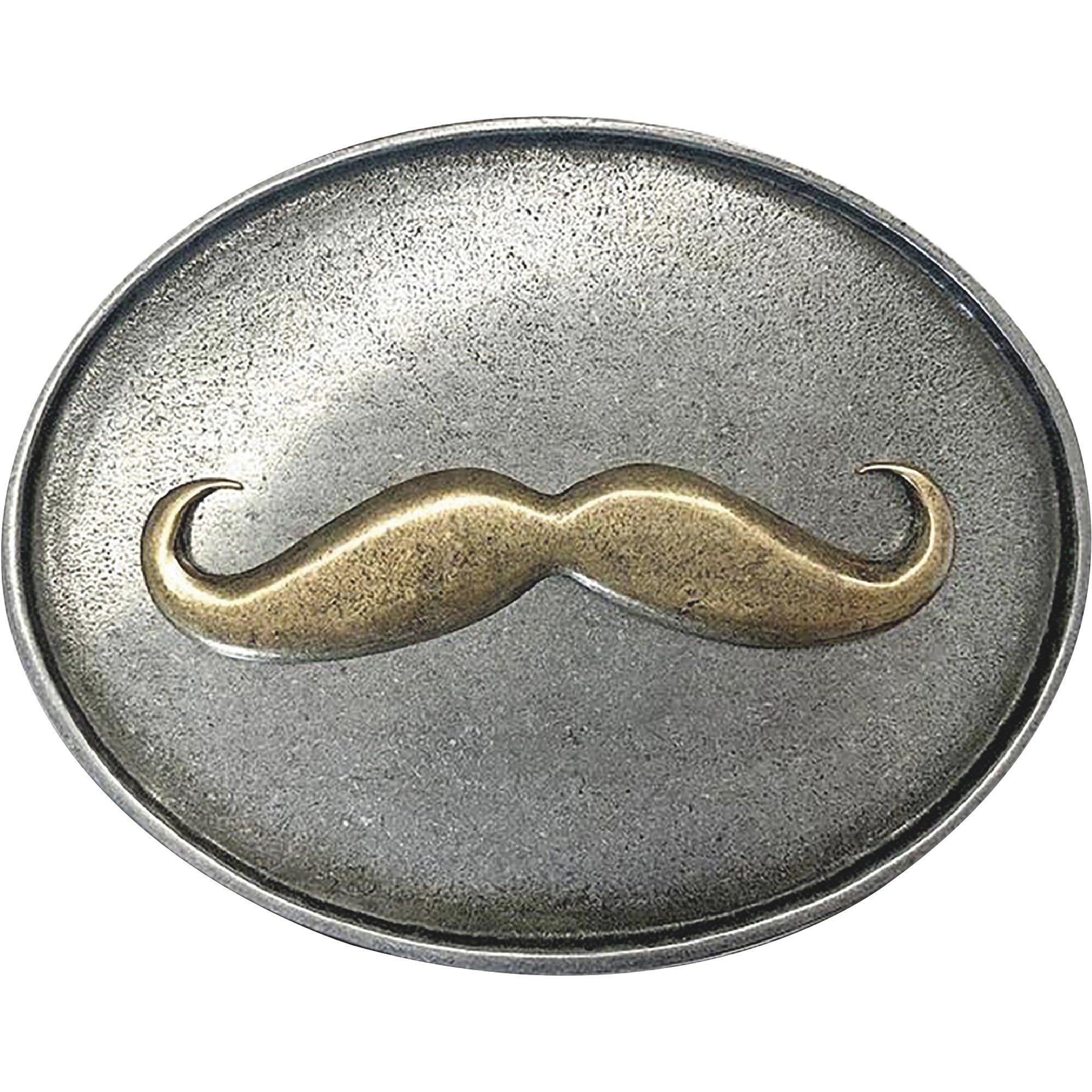 BevBuckle Retractable Beverage Holding Belt Buckle — Mustache