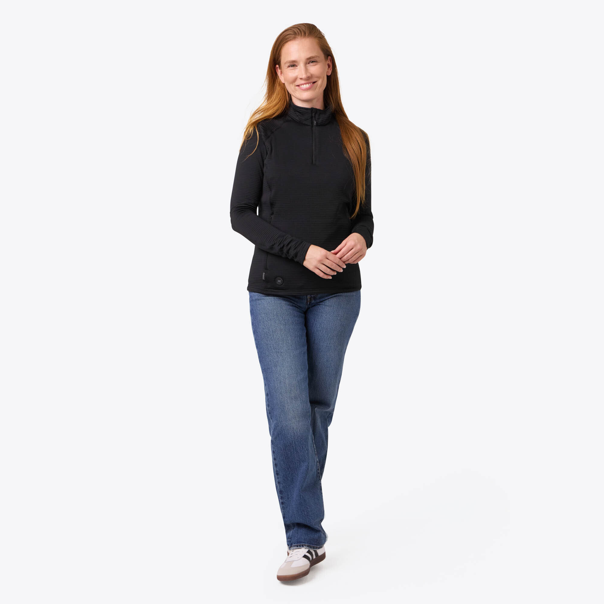 Mobile Warming Element Mid-Layer 1/4 Zip LS Shirt BLK