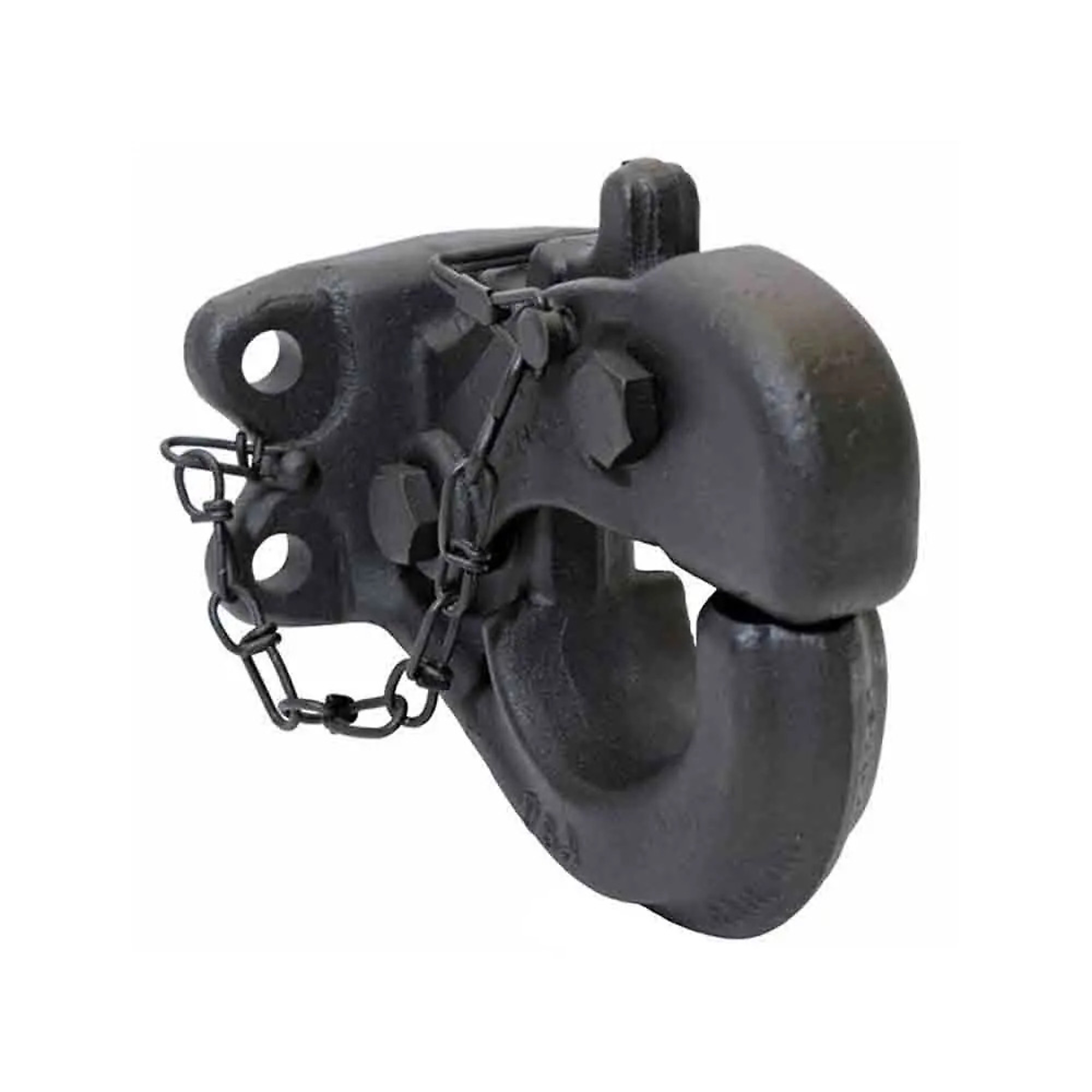 Wallace Forge Pintle Hook — 10-Ton, 1-3/4in. x 3-3/8in. Mounting Pattern, Black, Model# RM-10-T