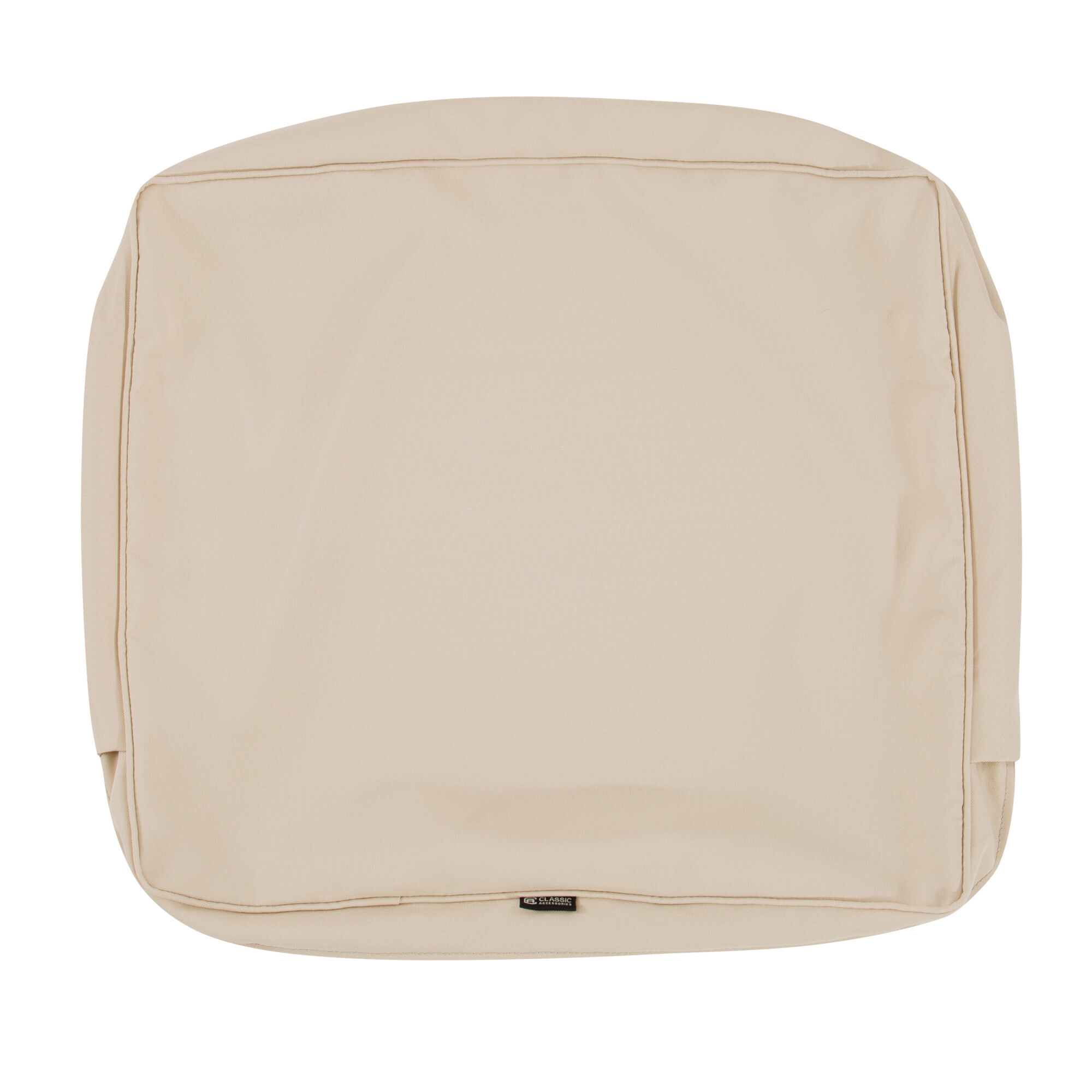 Classic Accessories Montlake FadeSafe Patio Lounge Back Cushion Cover — 23in. x 22in. x 4in., Water-Resistant, Antique Beige, Model# 60-172-010301-RT