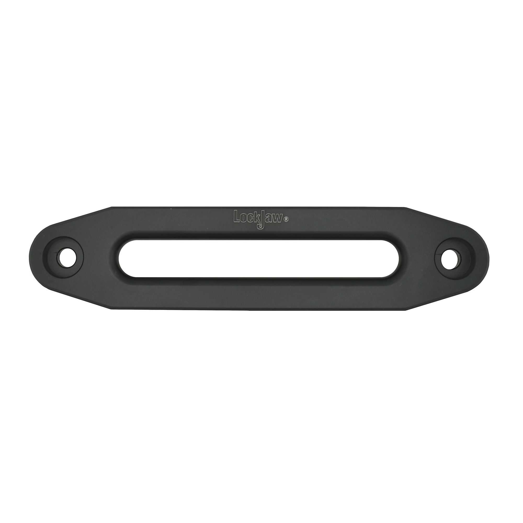 LockJaw Aluminum Fairlead for Synthetic Winch Lines — 10in. Wide, Black, Model# 28-1000b