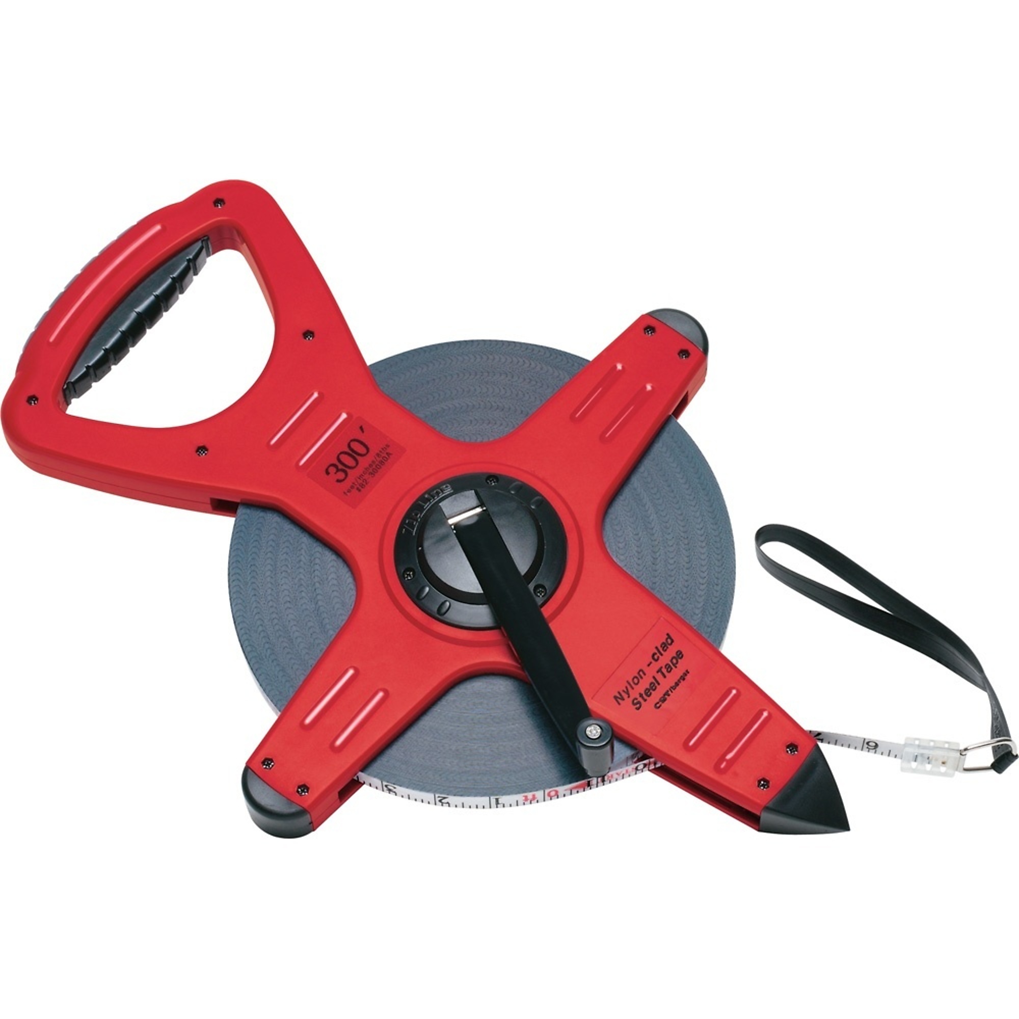 CST/Berger Pro-Series Zip-Line Measuring Tape — 300ft., Nylon-Clad Steel, 3:1 Gear Ratio, Model# 82-30080B