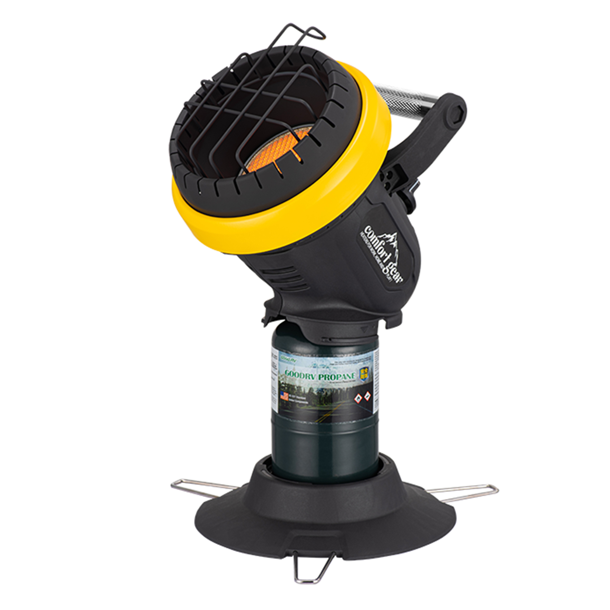 Comfort Gear Portable Propane Heater — 4,000 BTUs, Indoor/Outdoor, Oxygen Depletion Sensor, Tip-Over Shutoff, Model# WMTPPH04